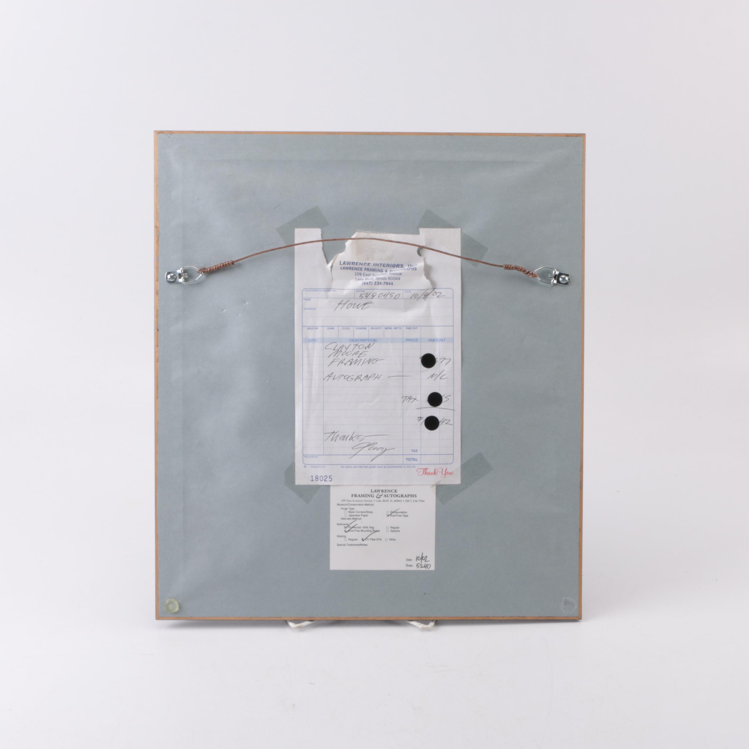 Signed Lone Ranger and Silver Photograph