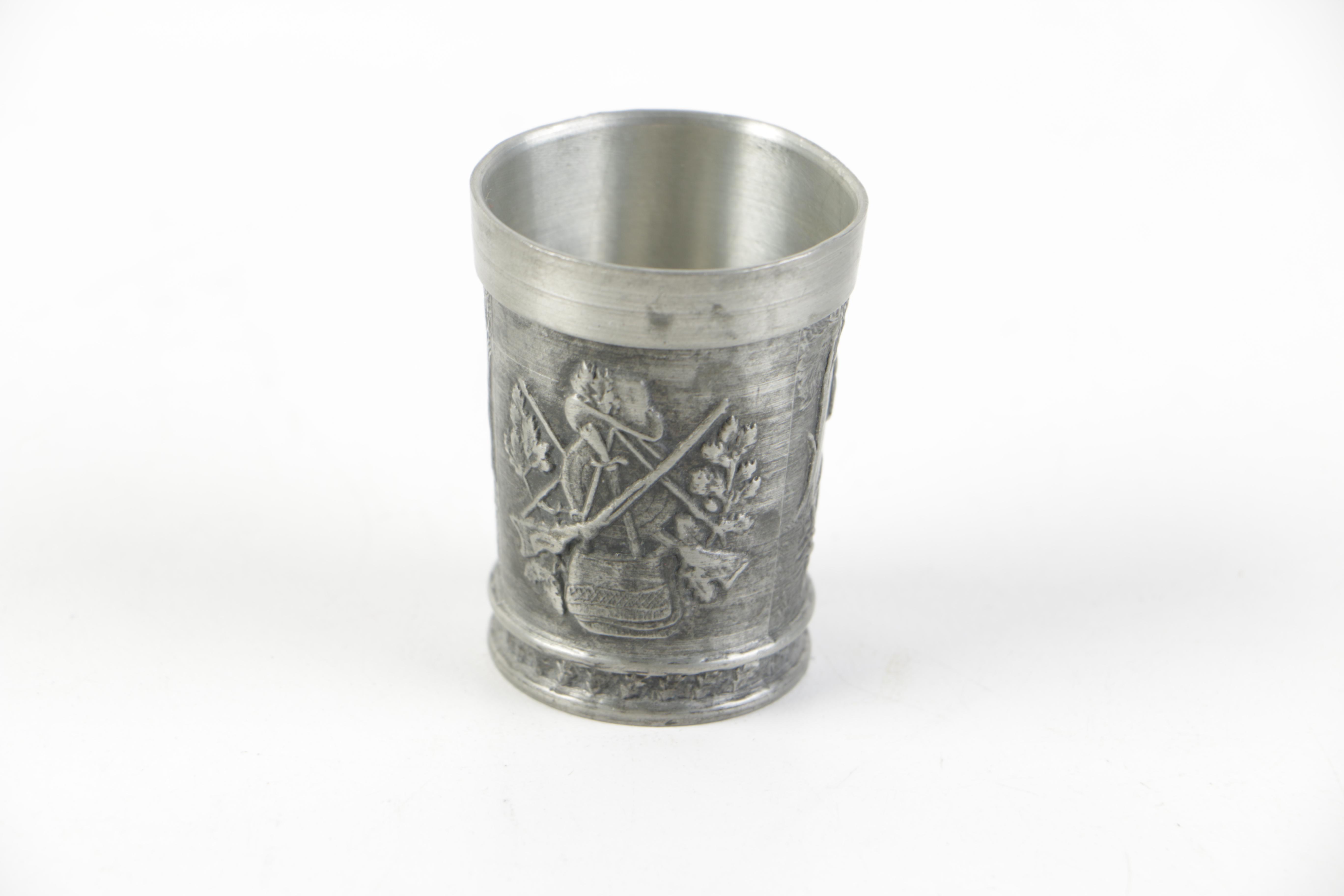 Vintage German Pewter Shot Glass