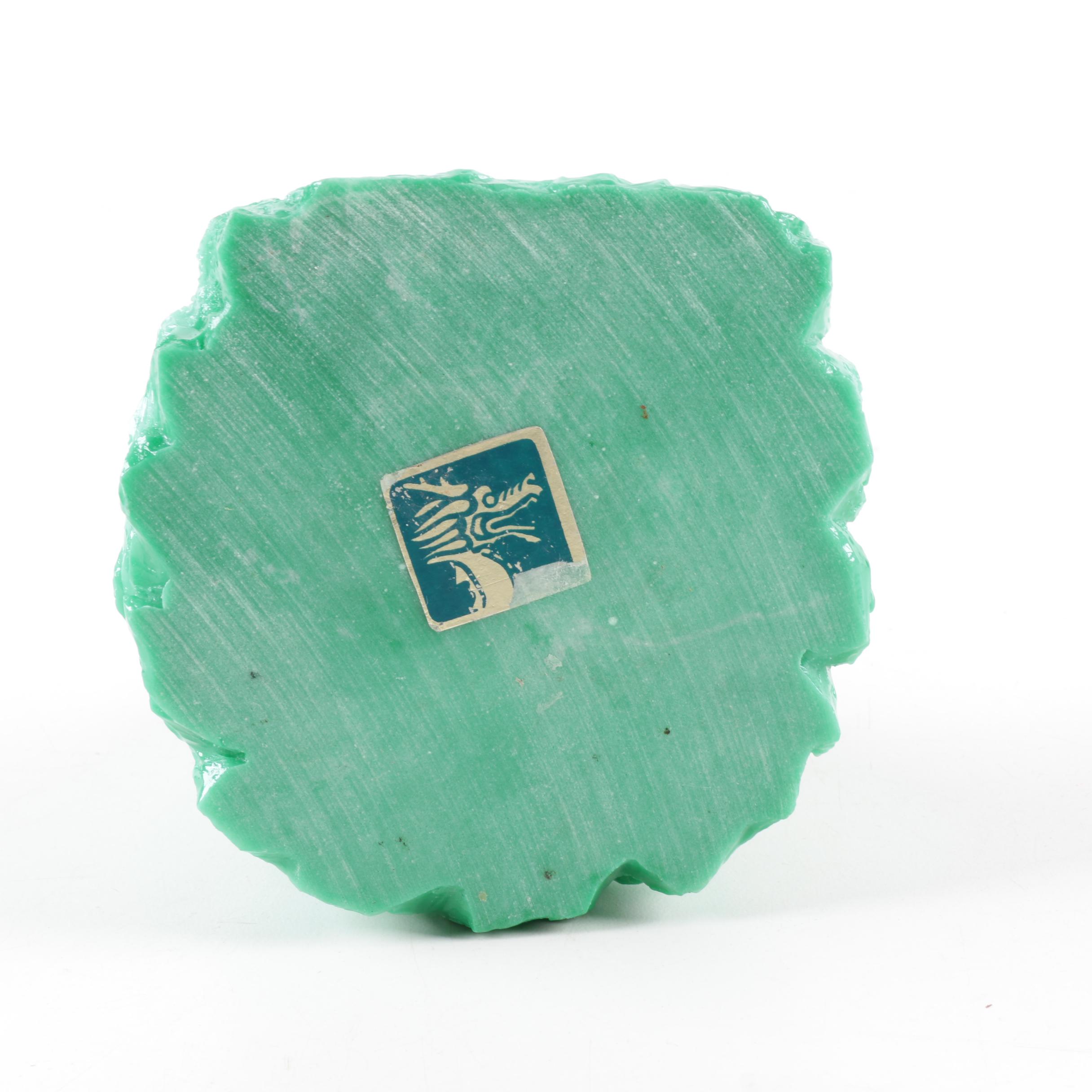 Chinese Green Budai Figurine