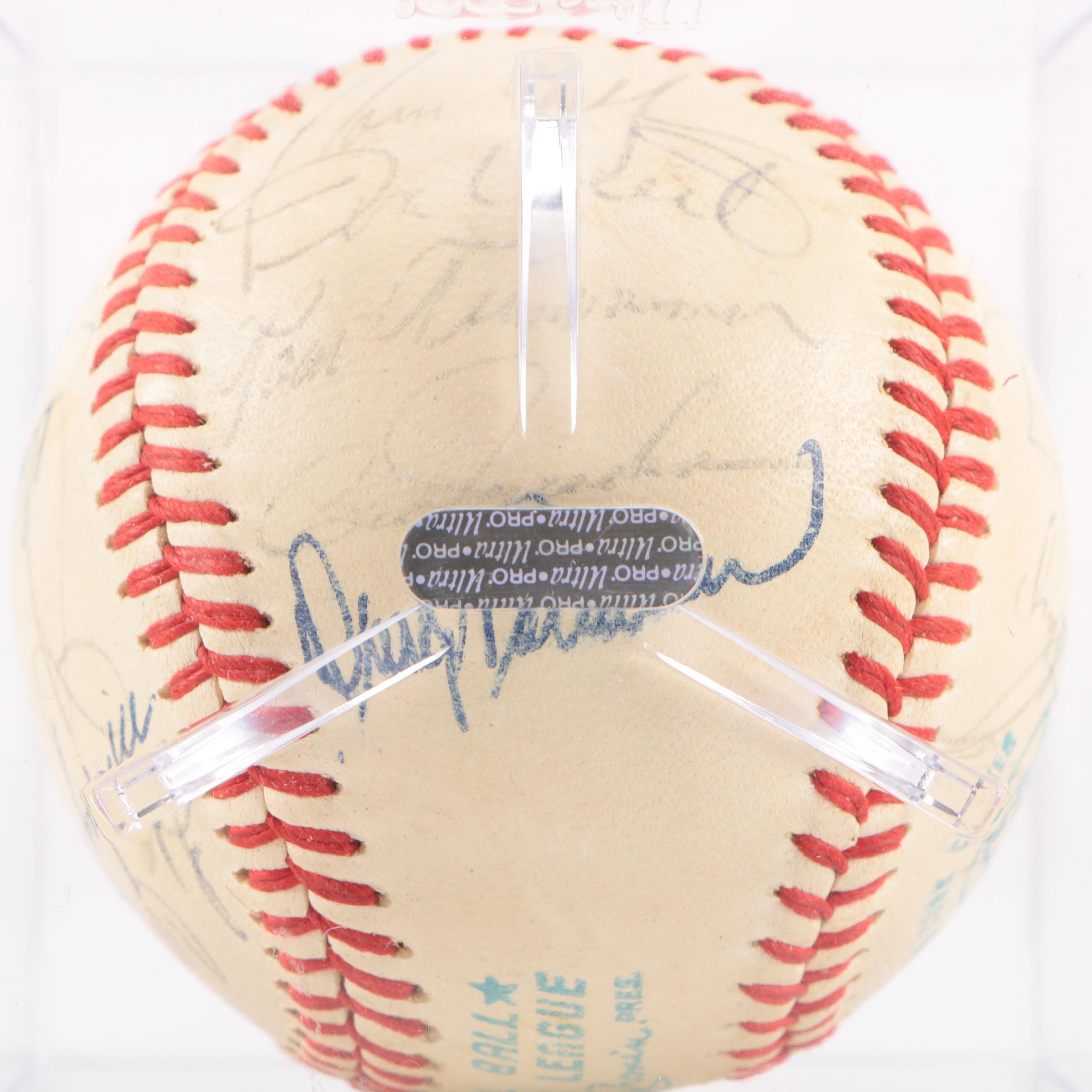 Vintage Detroit Tigers Autographed Baseball