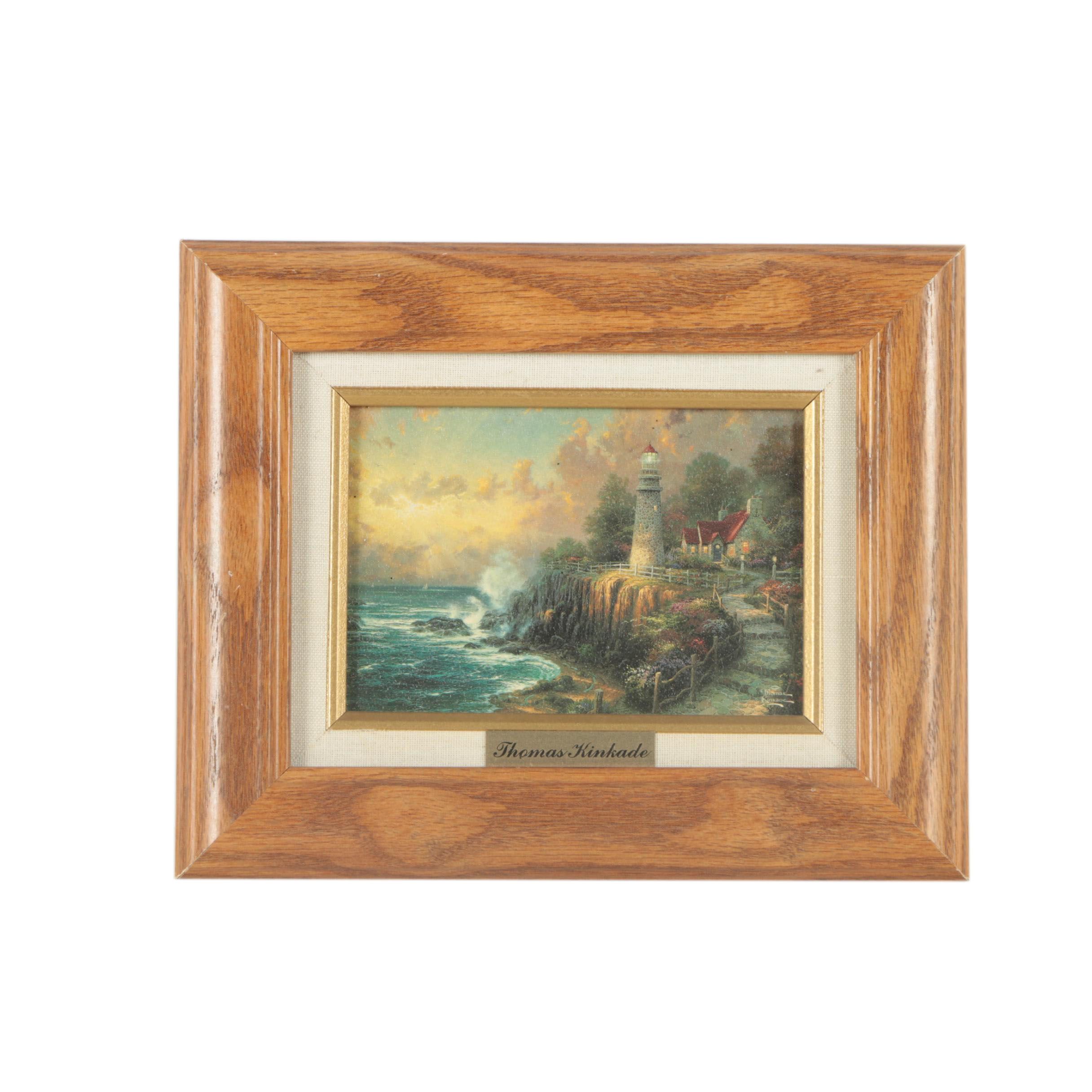 Offset Lithograph on Panel After Thomas Kinkade "The Light of Peace"