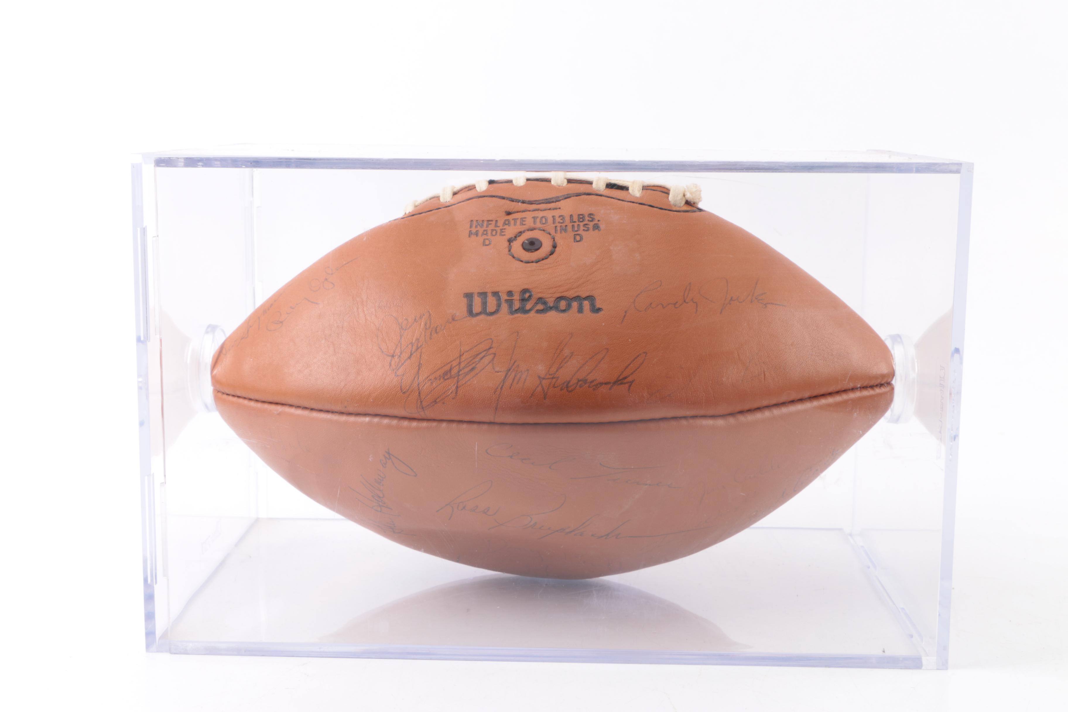 1971 Chicago Bears Signed Football