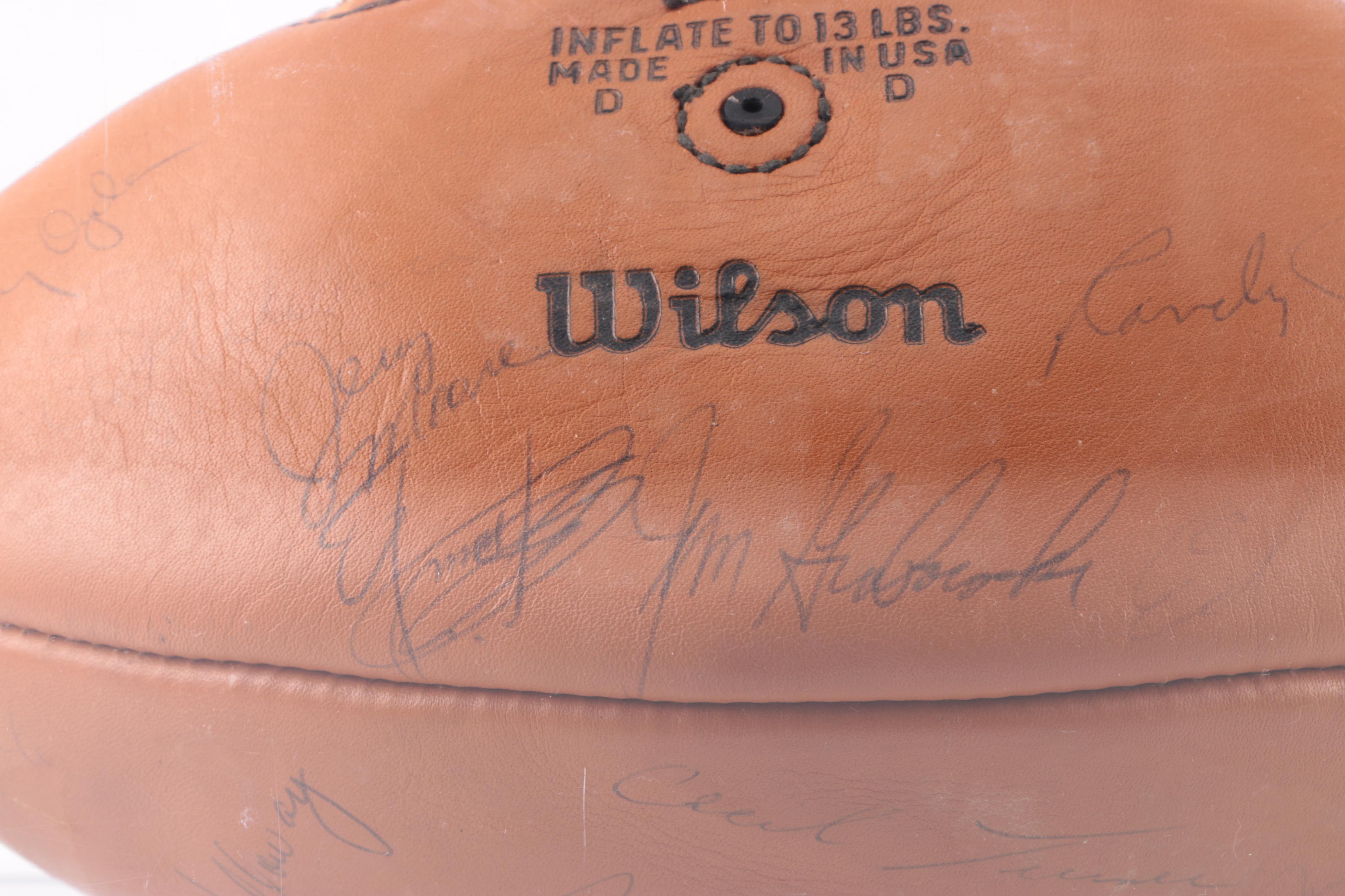 1971 Chicago Bears Signed Football