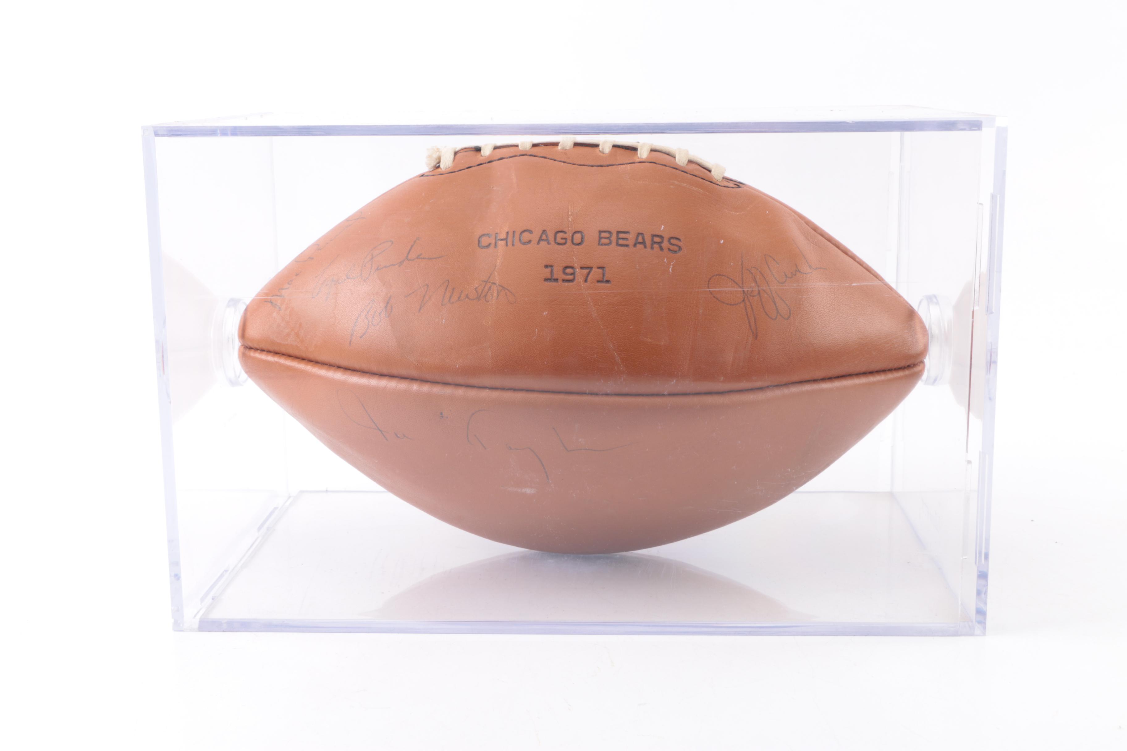 1971 Chicago Bears Signed Football