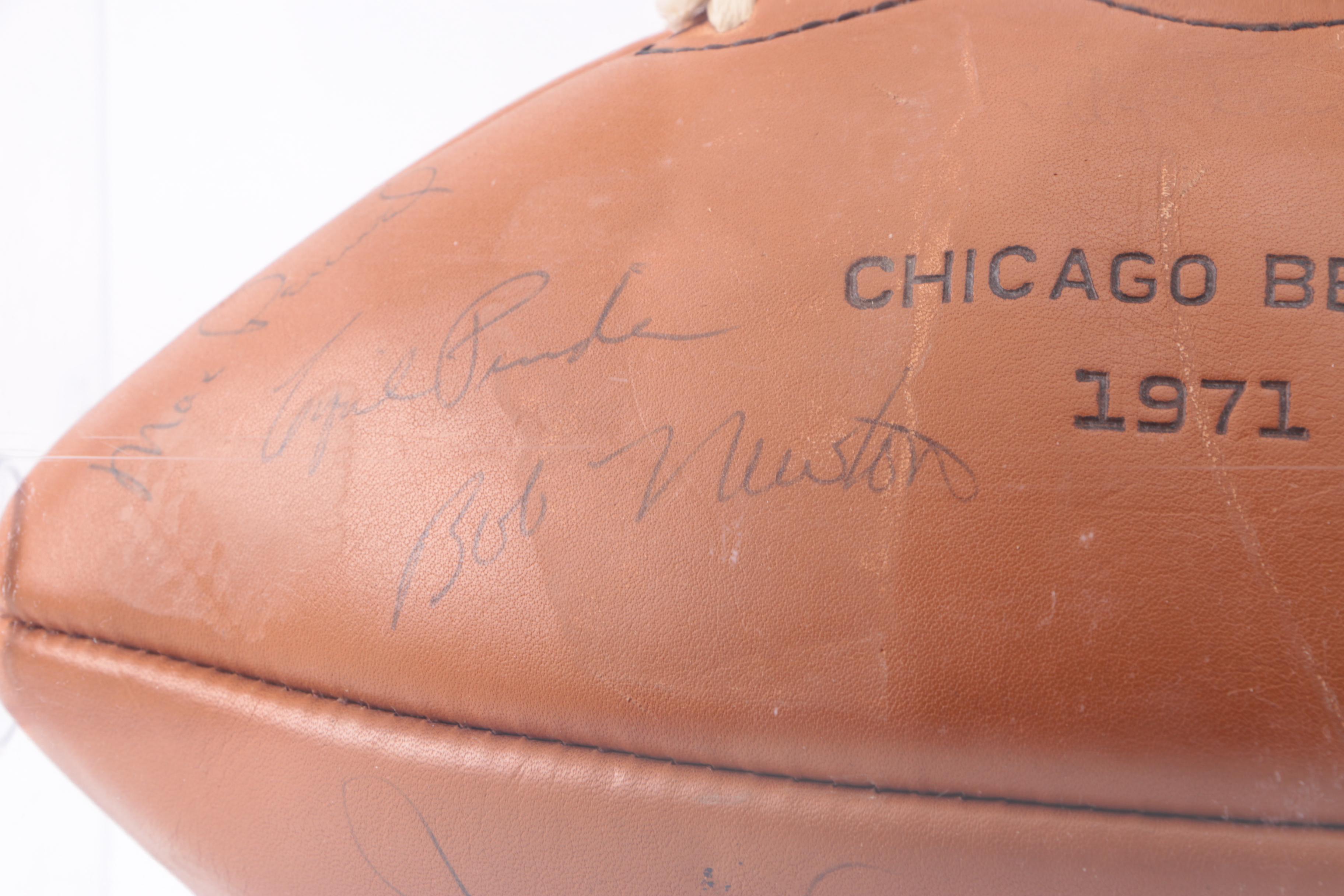 1971 Chicago Bears Signed Football