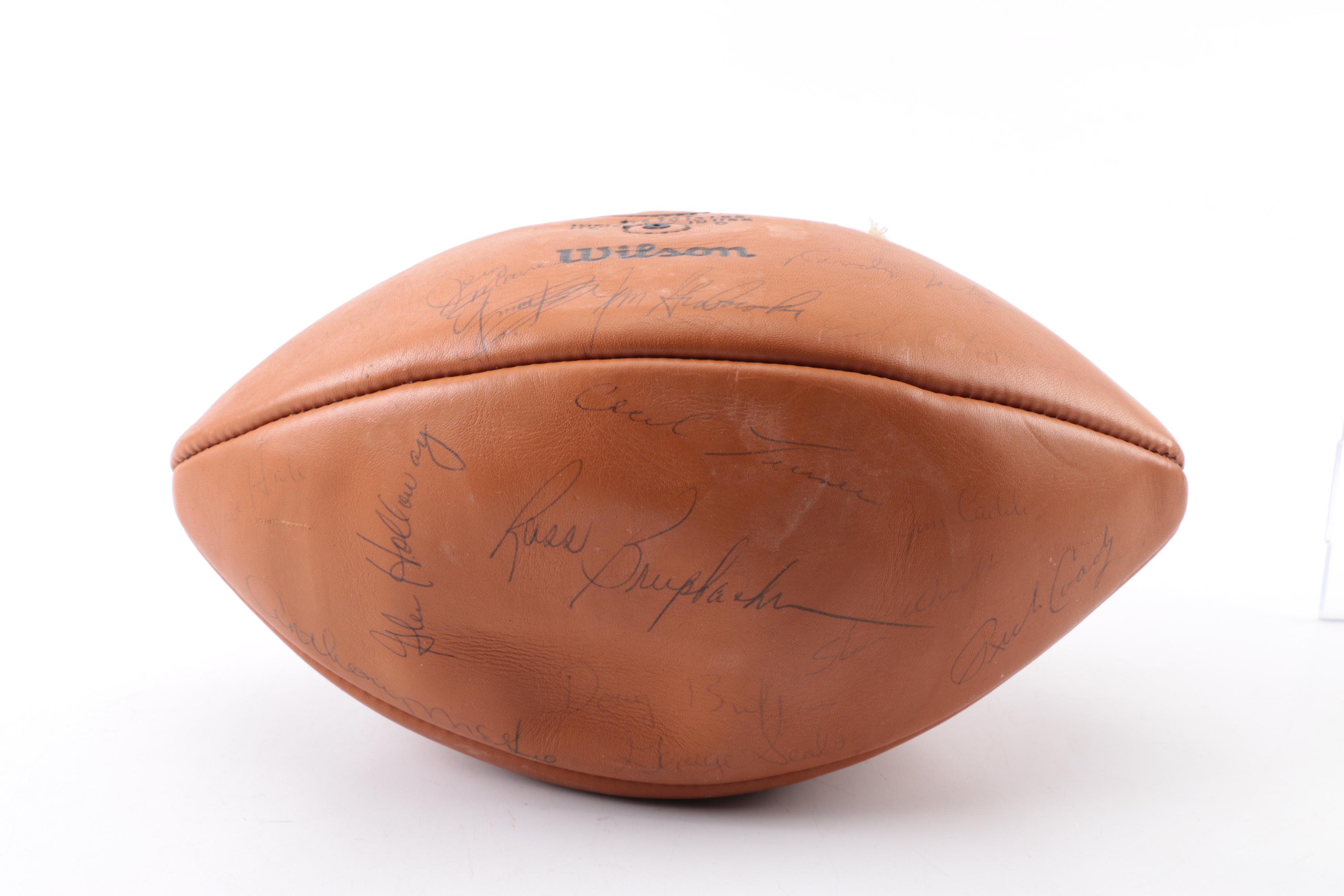 1971 Chicago Bears Signed Football