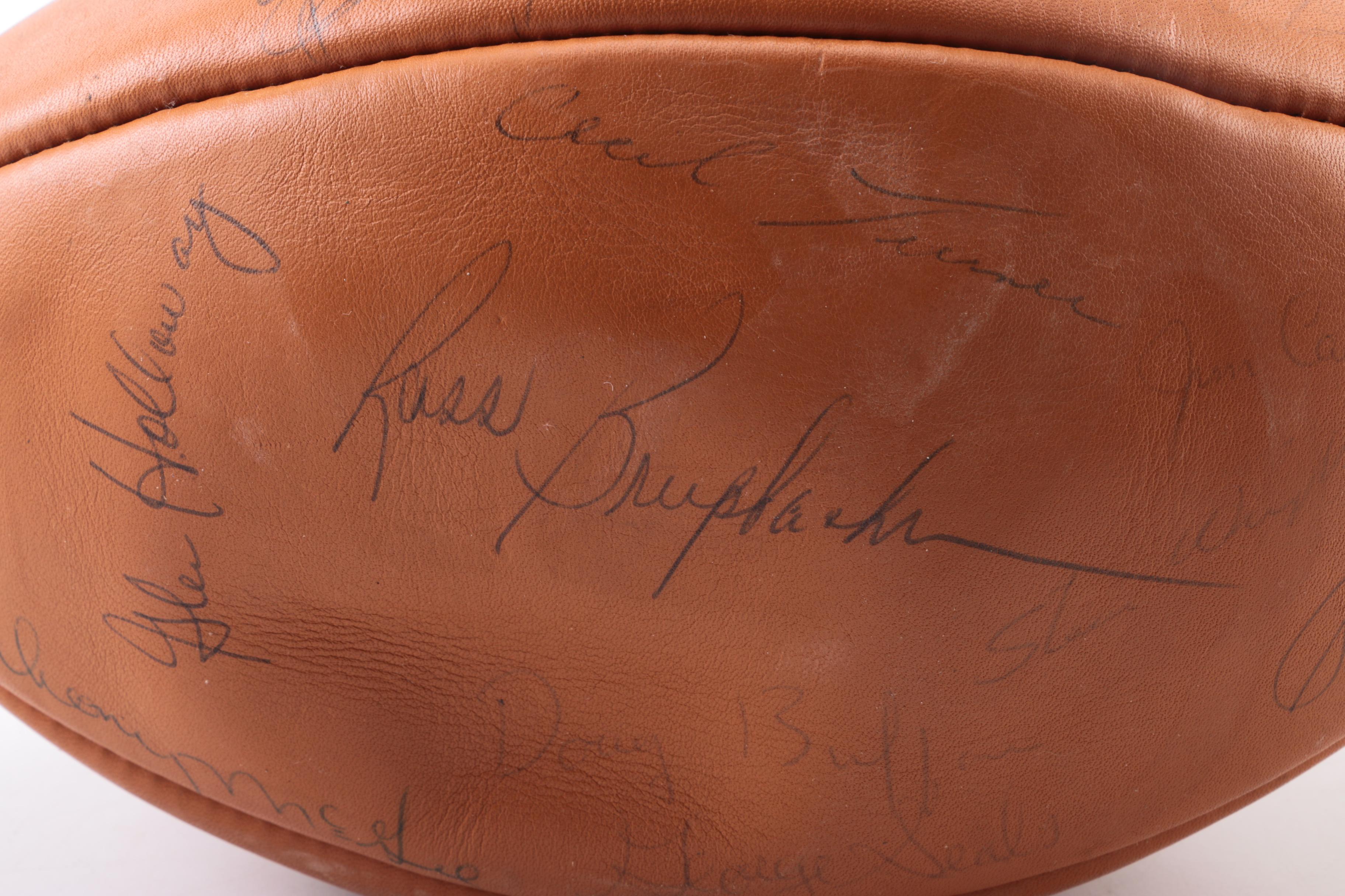 1971 Chicago Bears Signed Football