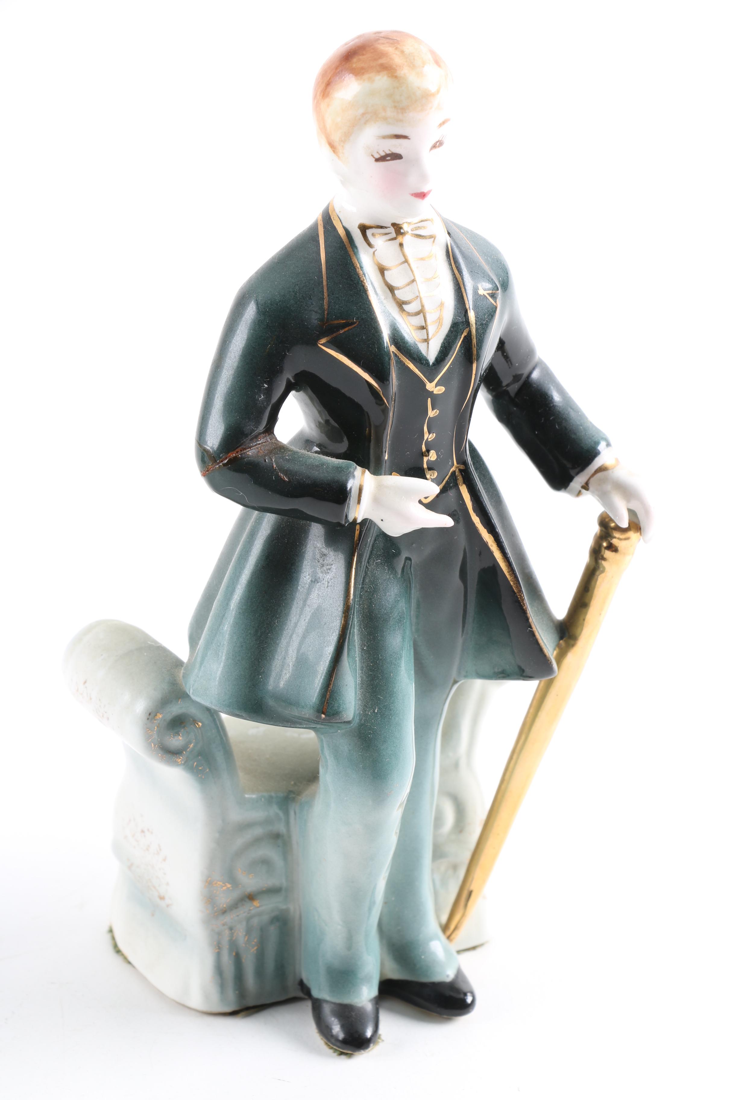 Assorted Porcelain Figurines including Lenwile Ardalt Artware