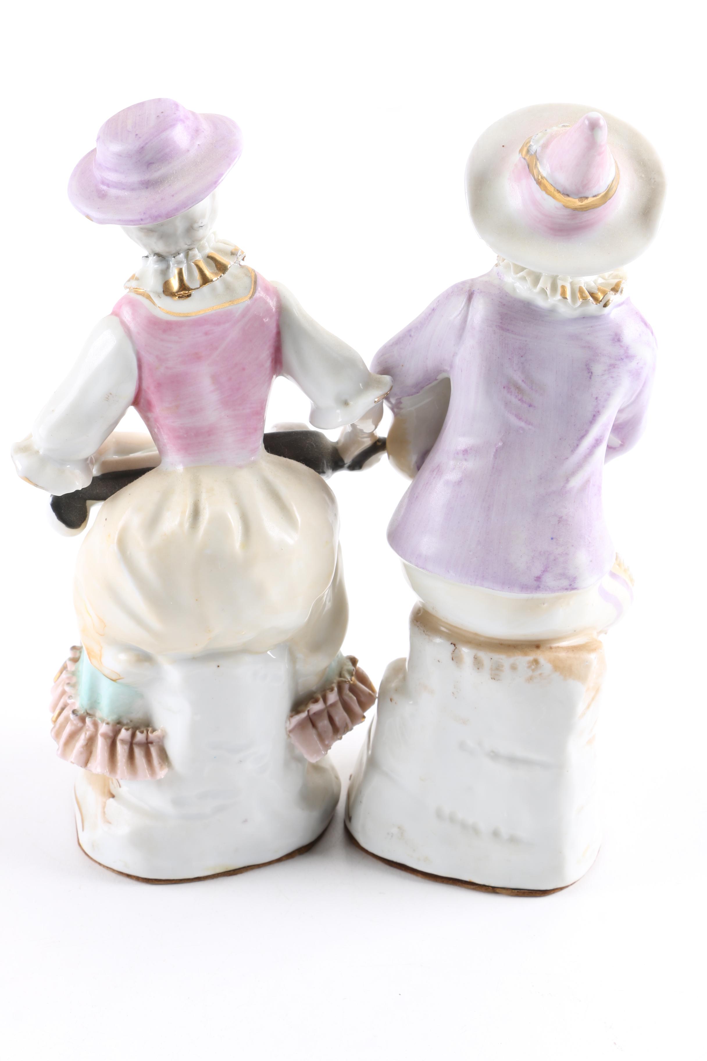 Assorted Porcelain Figurines including Lenwile Ardalt Artware