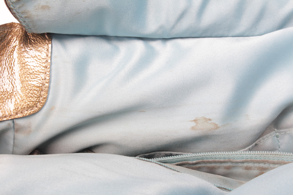 Coach Madison East West Metallic Gold Tone Leather Tote