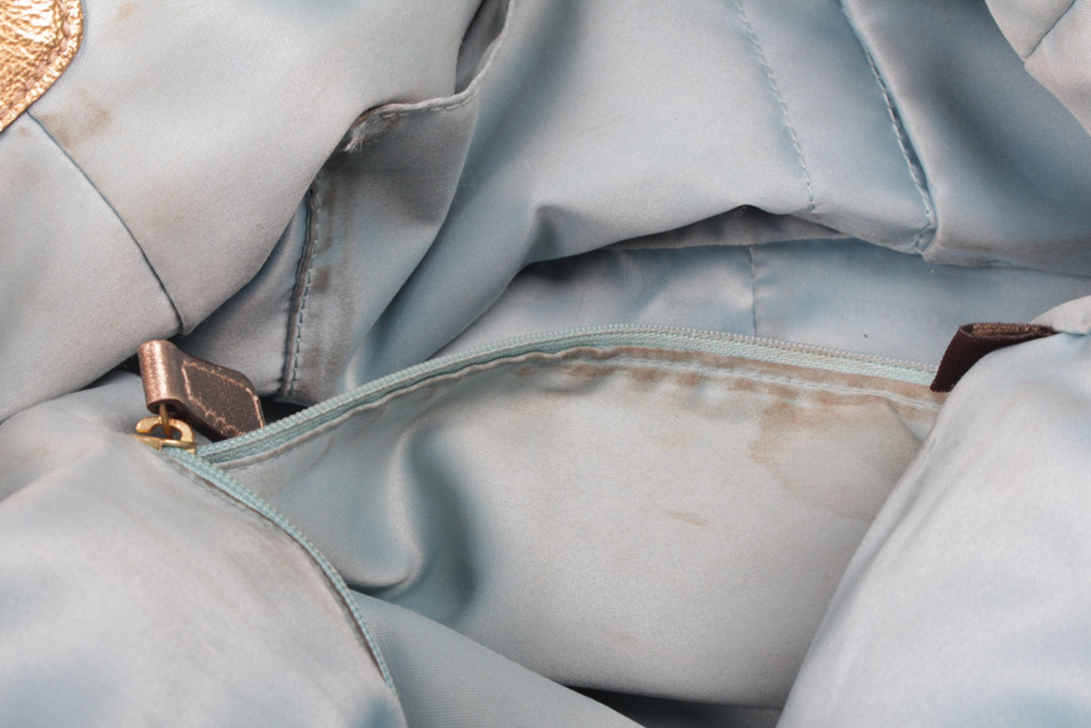 Coach Madison East West Metallic Gold Tone Leather Tote