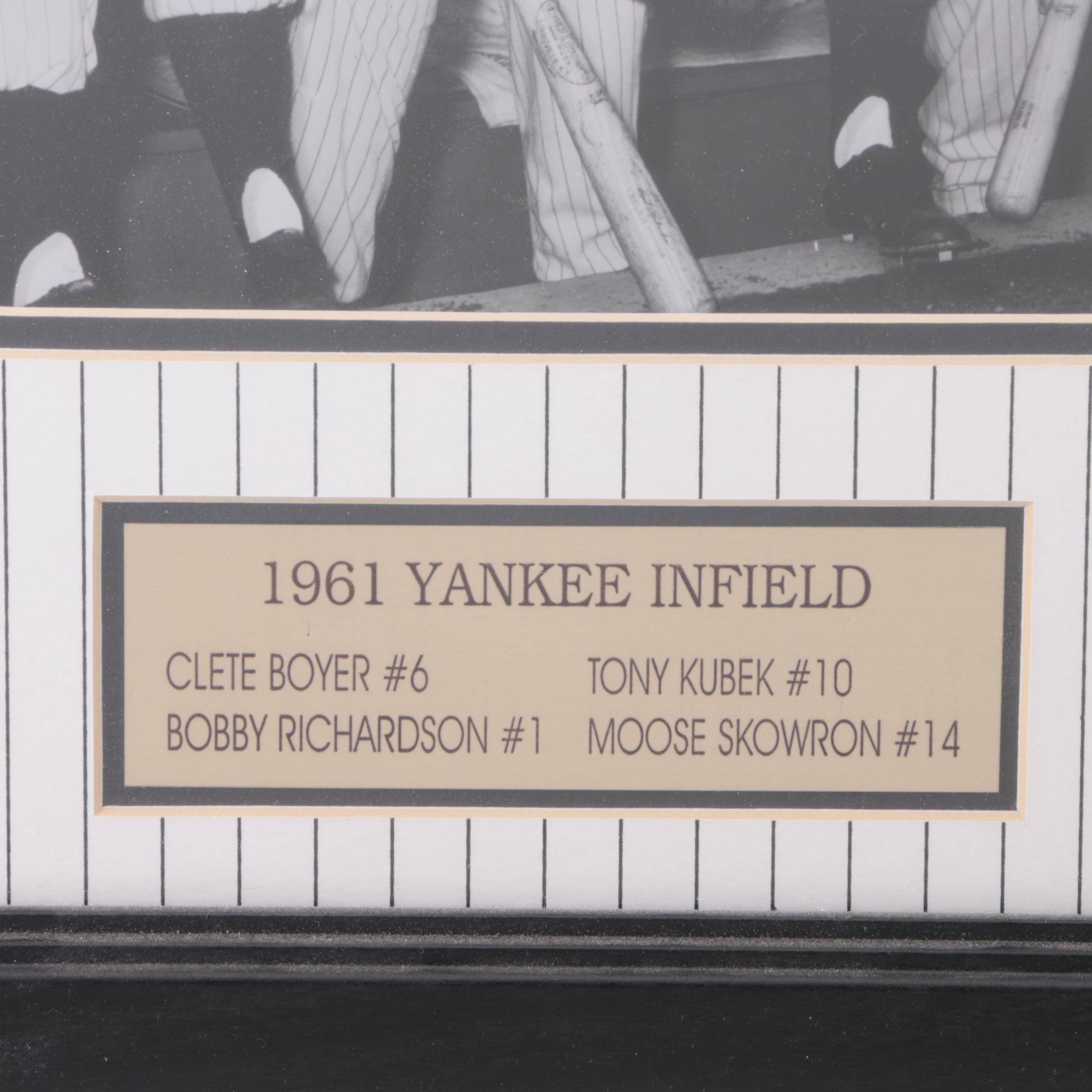 1961 Signed New York Yankees Infielder Photo