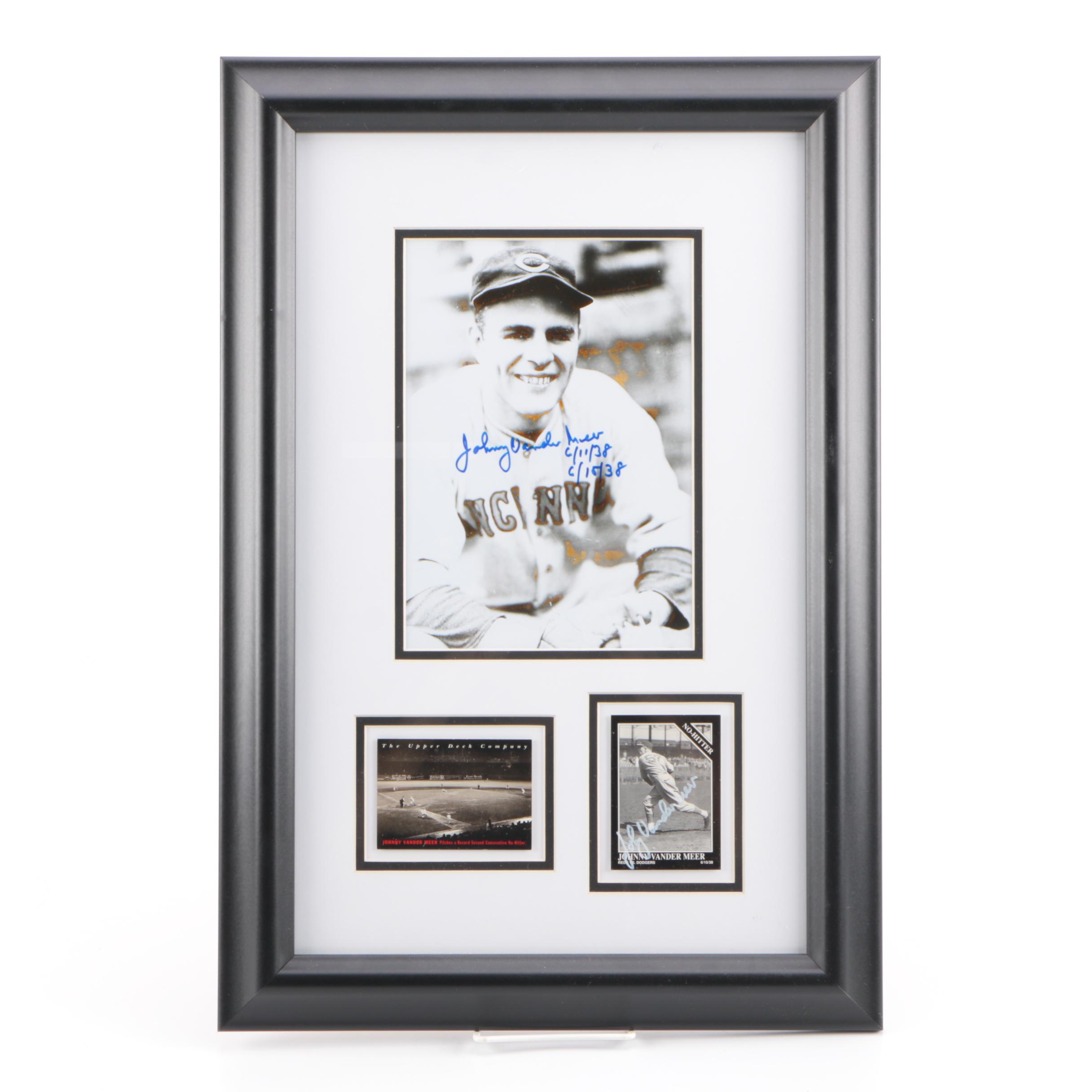 Signed Johnny Vander Meer Photograph