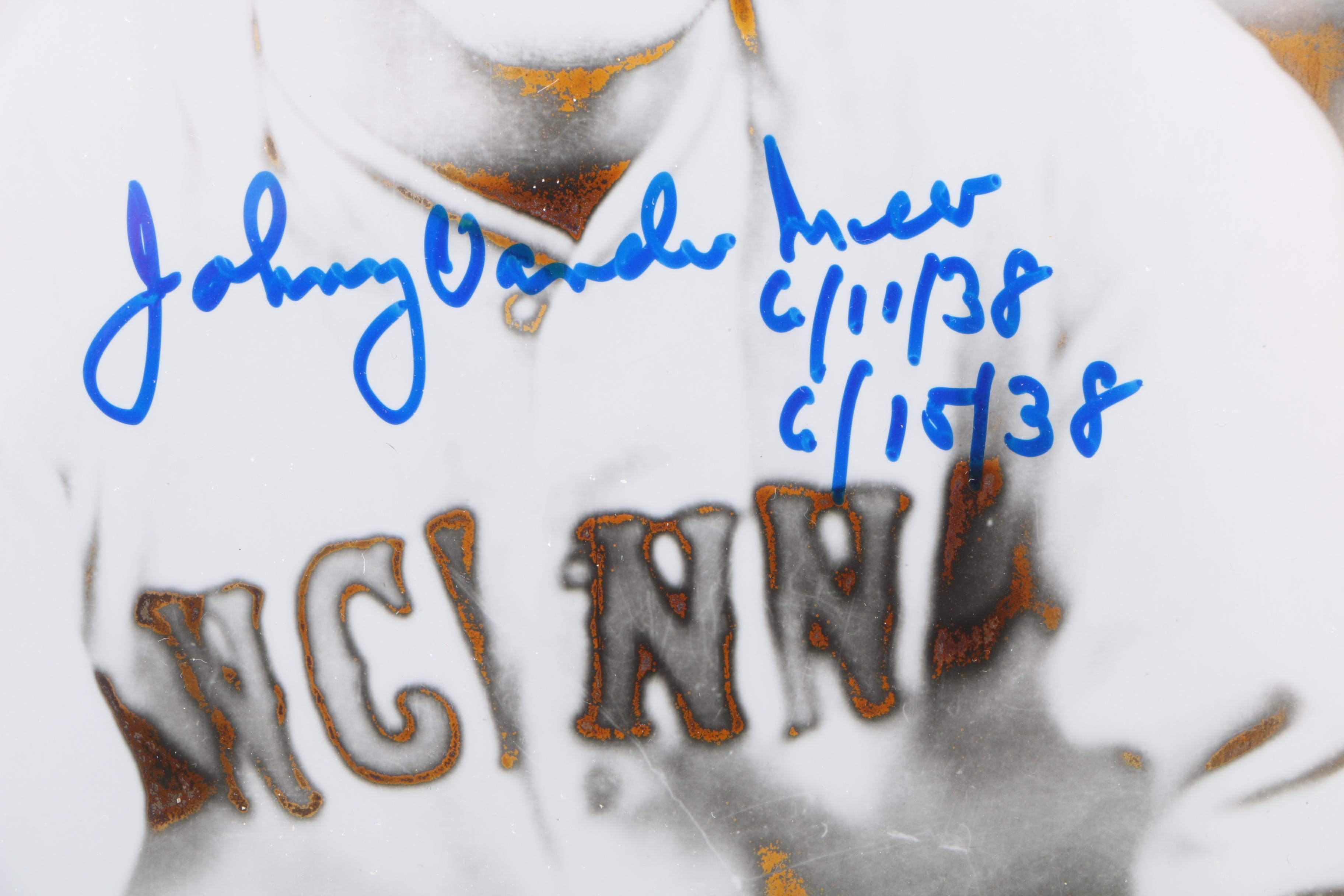 Signed Johnny Vander Meer Photograph