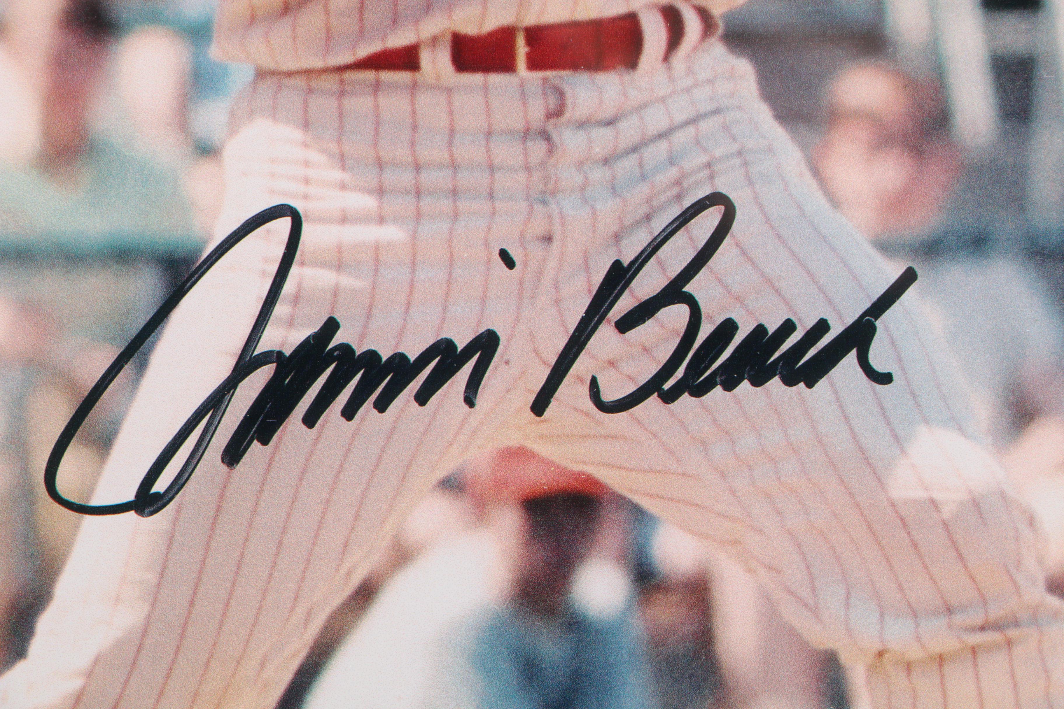 Autographed Johnny Bench Print