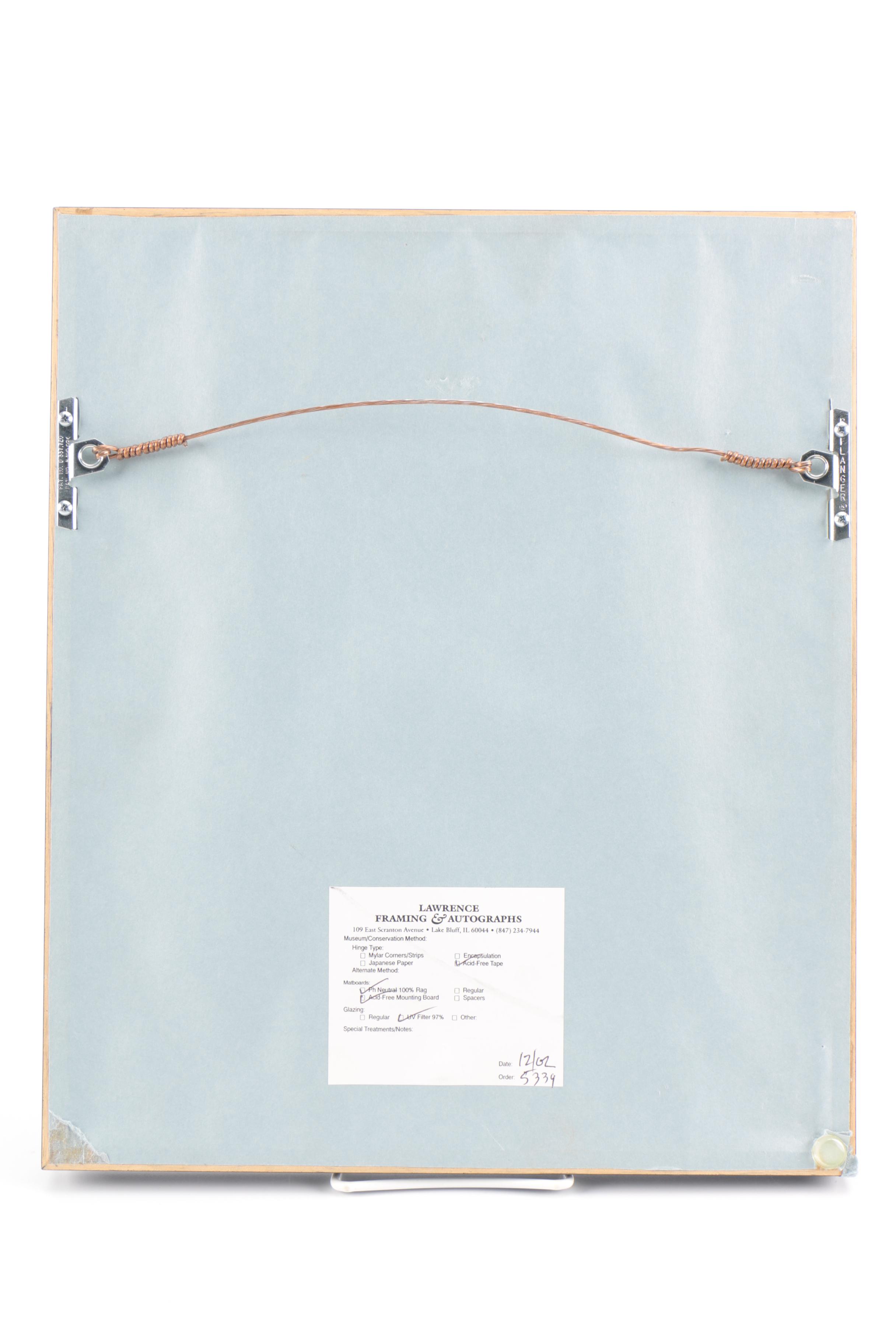 Autographed Johnny Bench Print