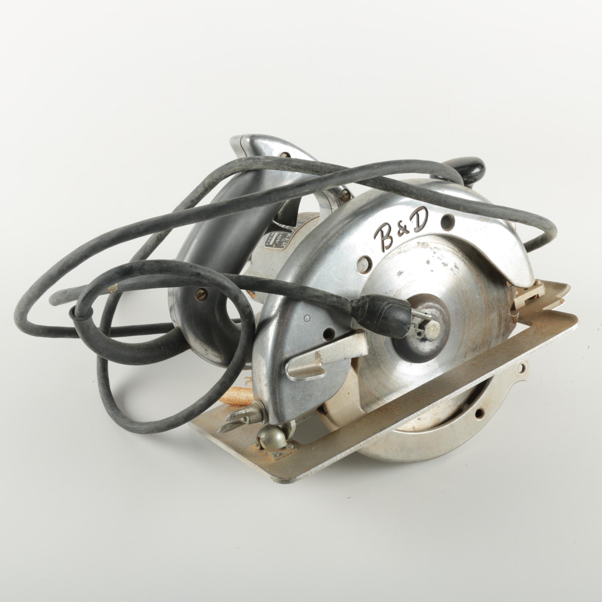 Vintage Black &  Decker Circular Saw