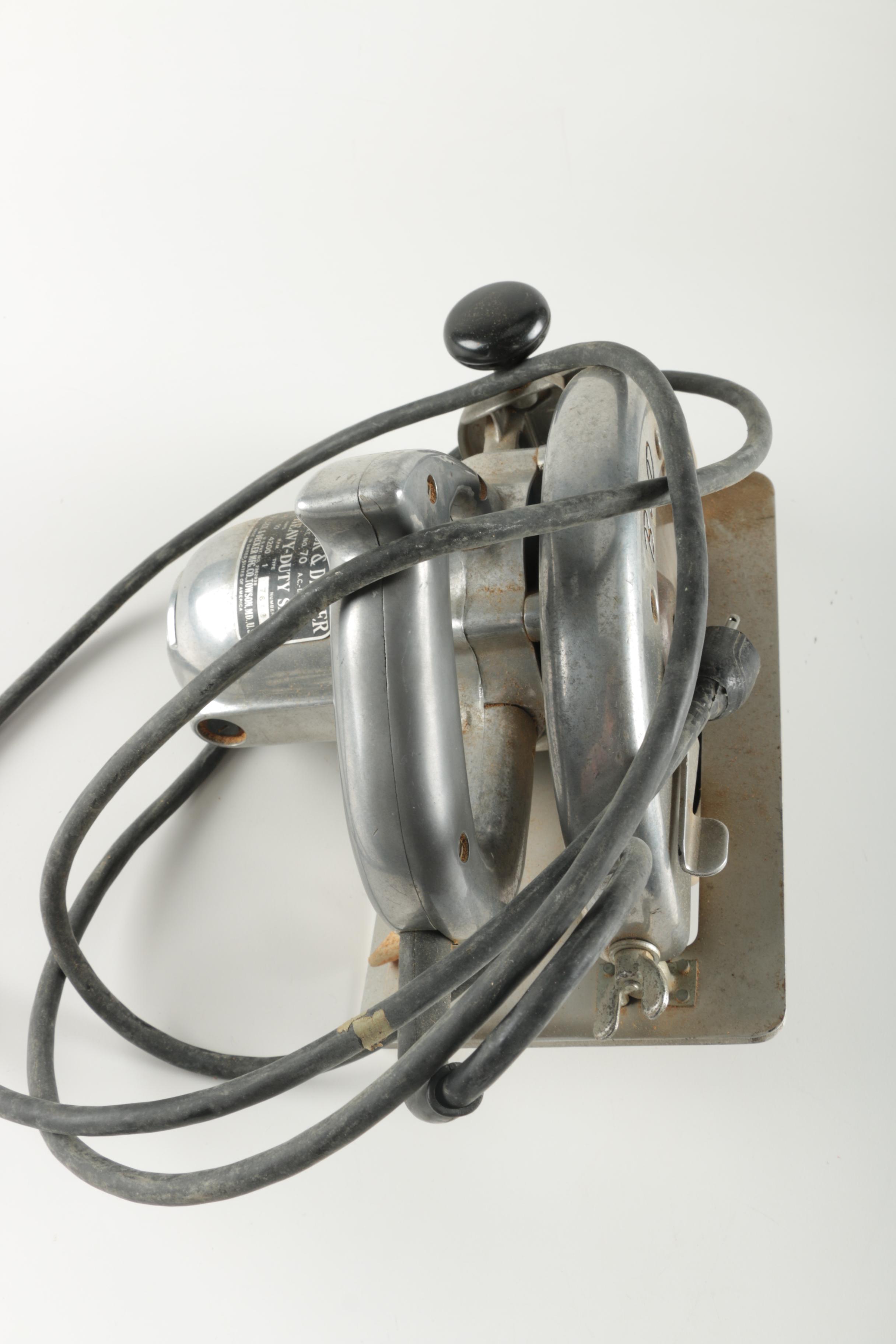 Vintage Black &  Decker Circular Saw