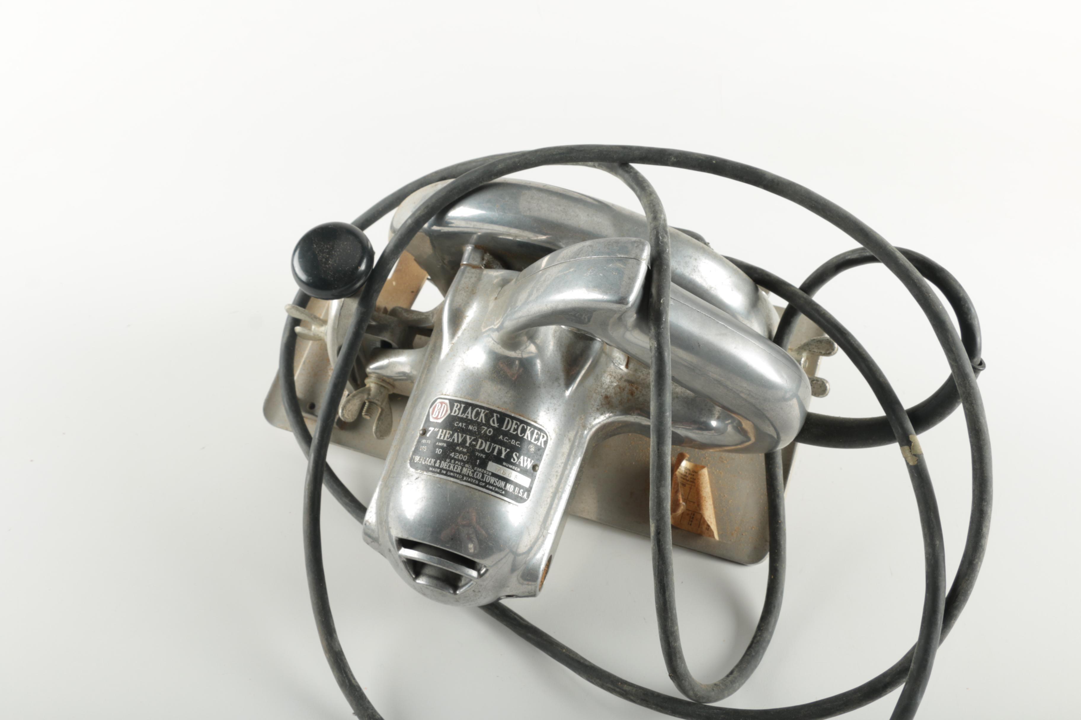 Vintage Black &  Decker Circular Saw