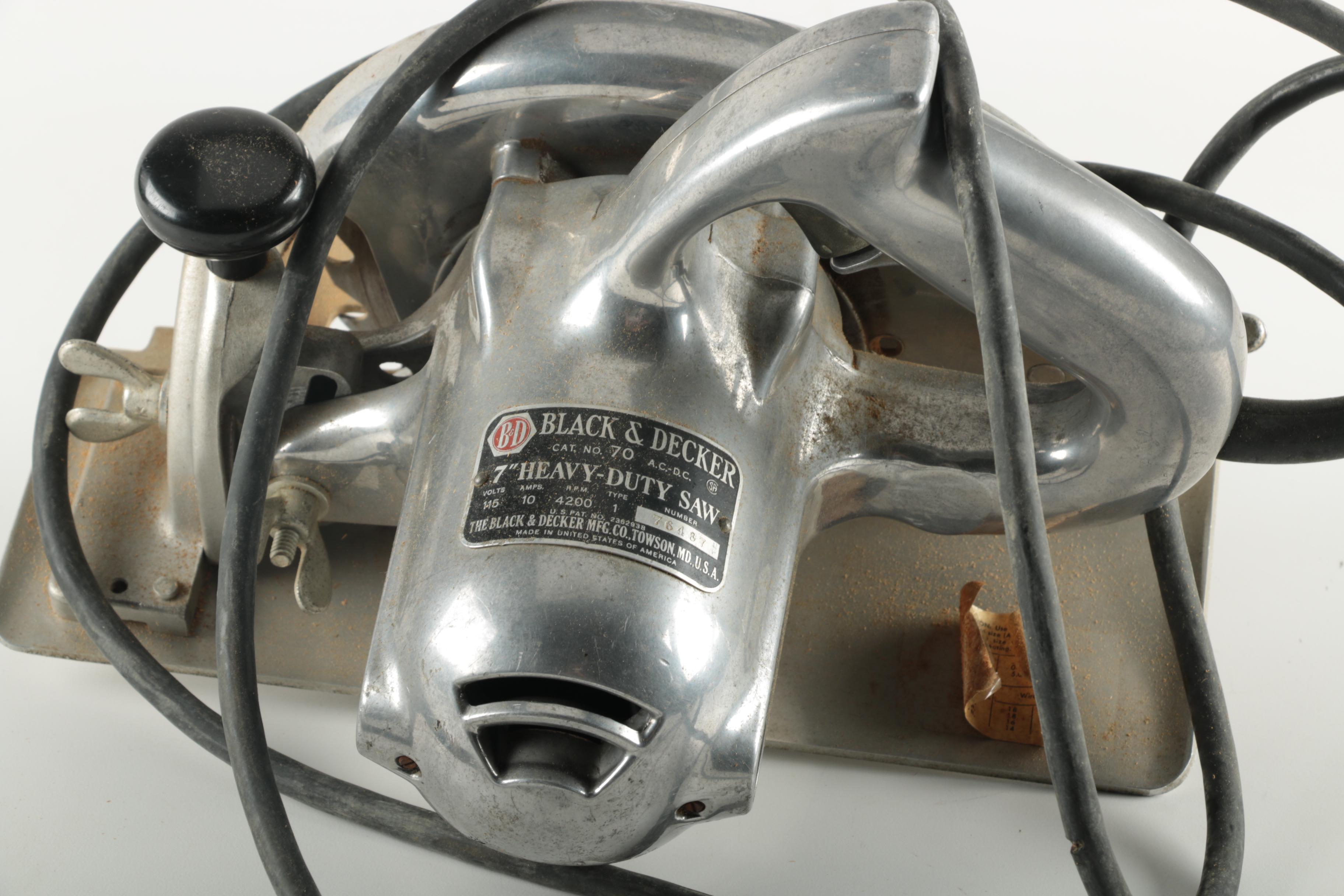 Vintage Black &  Decker Circular Saw