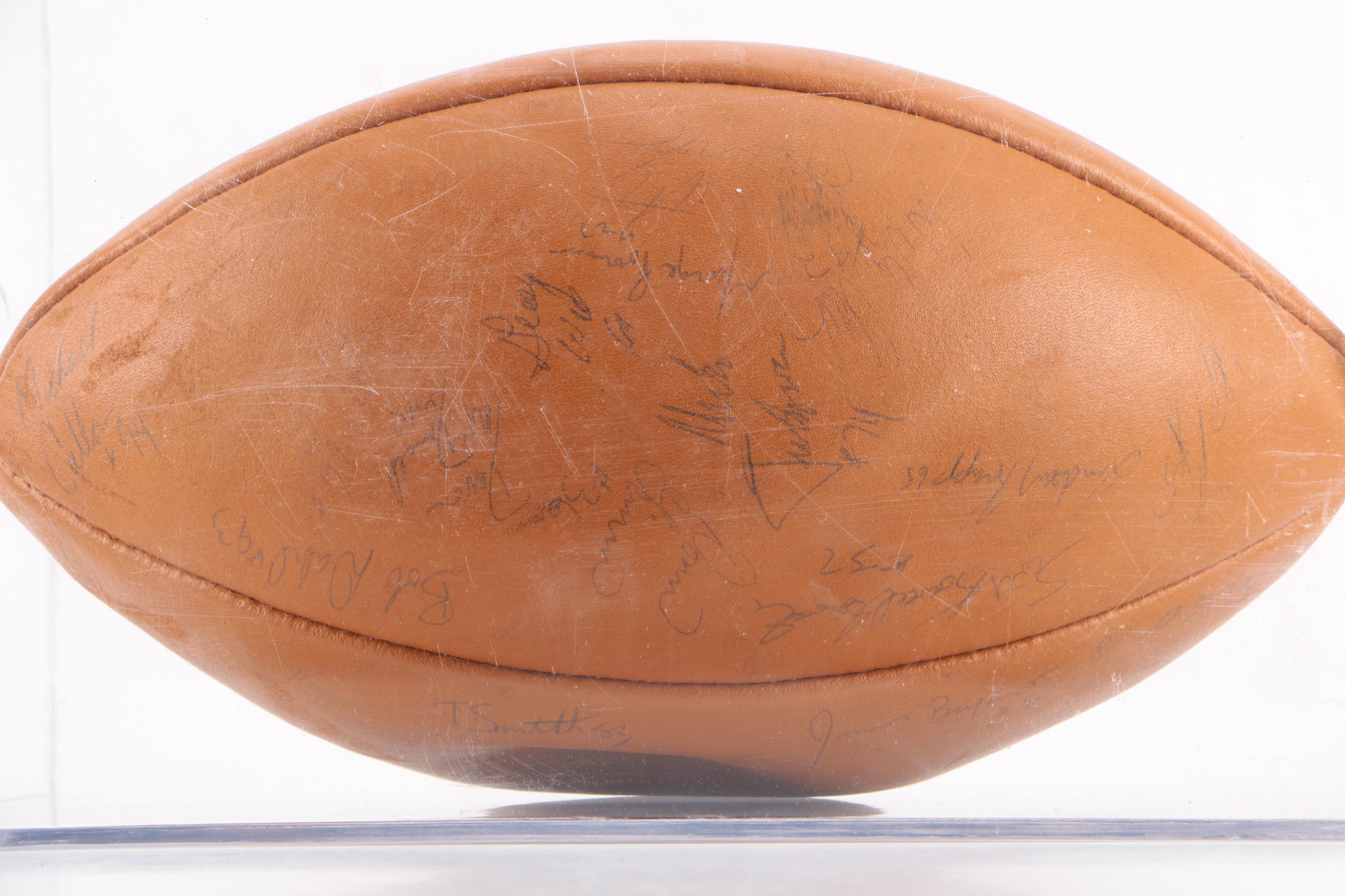 Notre Dame Fighting Irish Signed Football