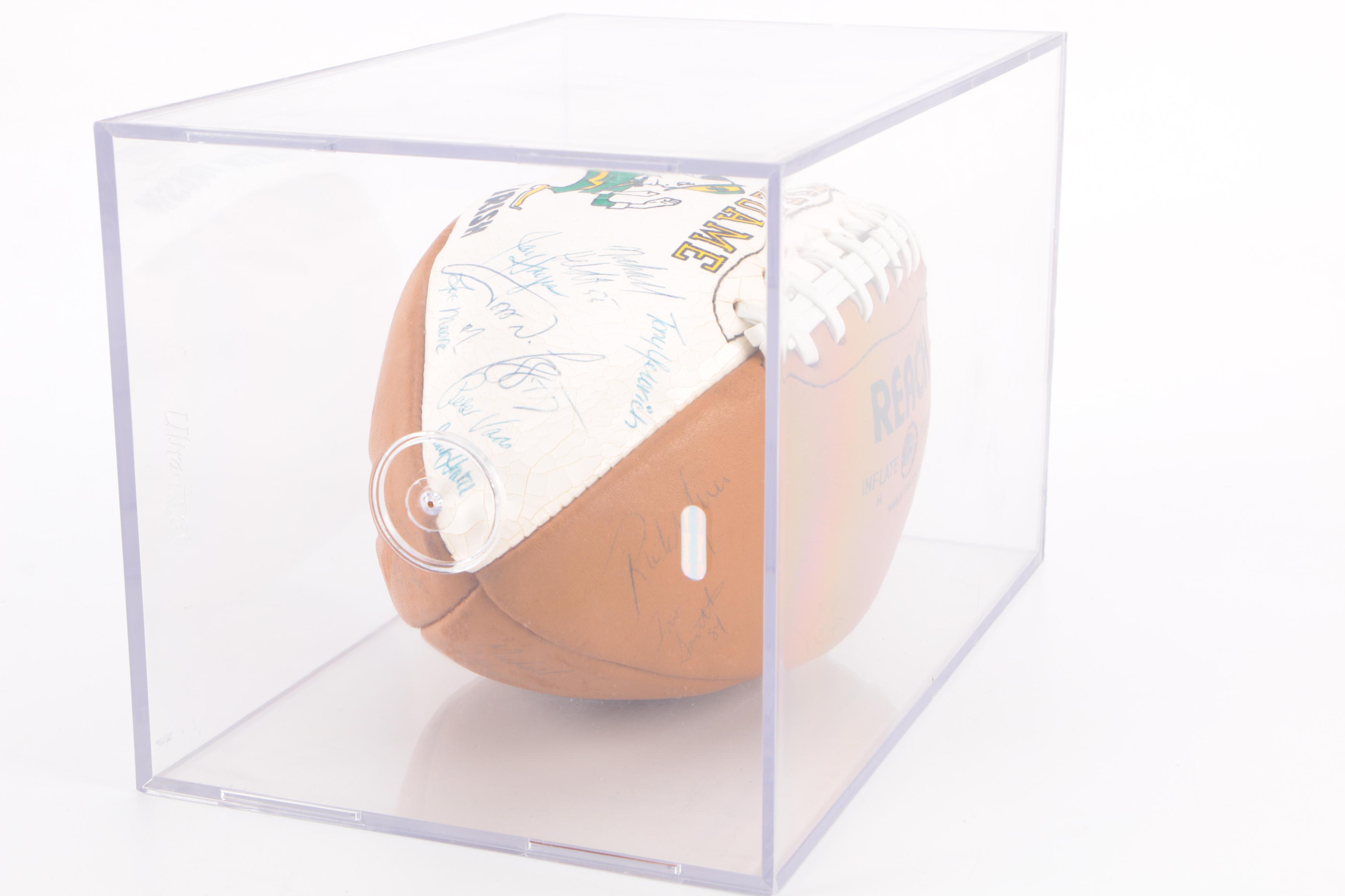 Notre Dame Fighting Irish Signed Football