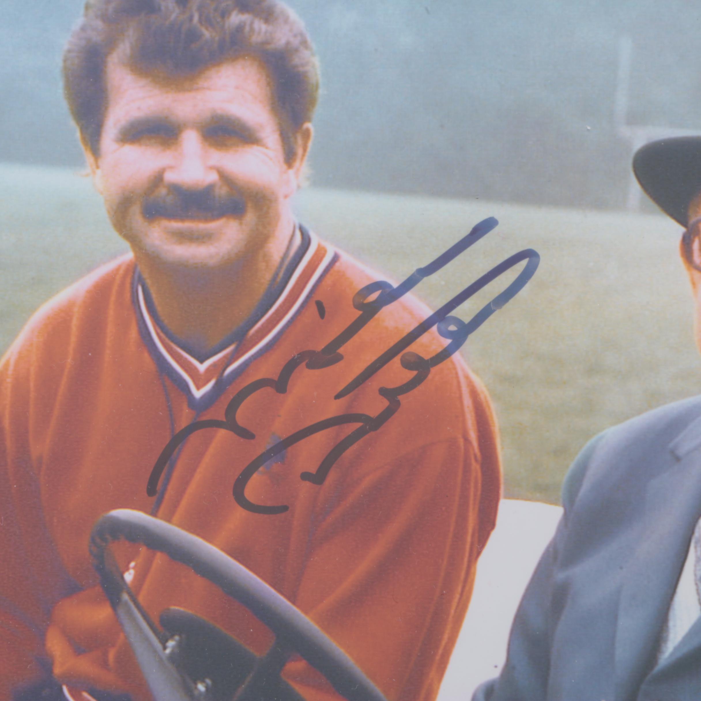 Mike Ditka and "Papa Bear" George Halas Signed Photograph