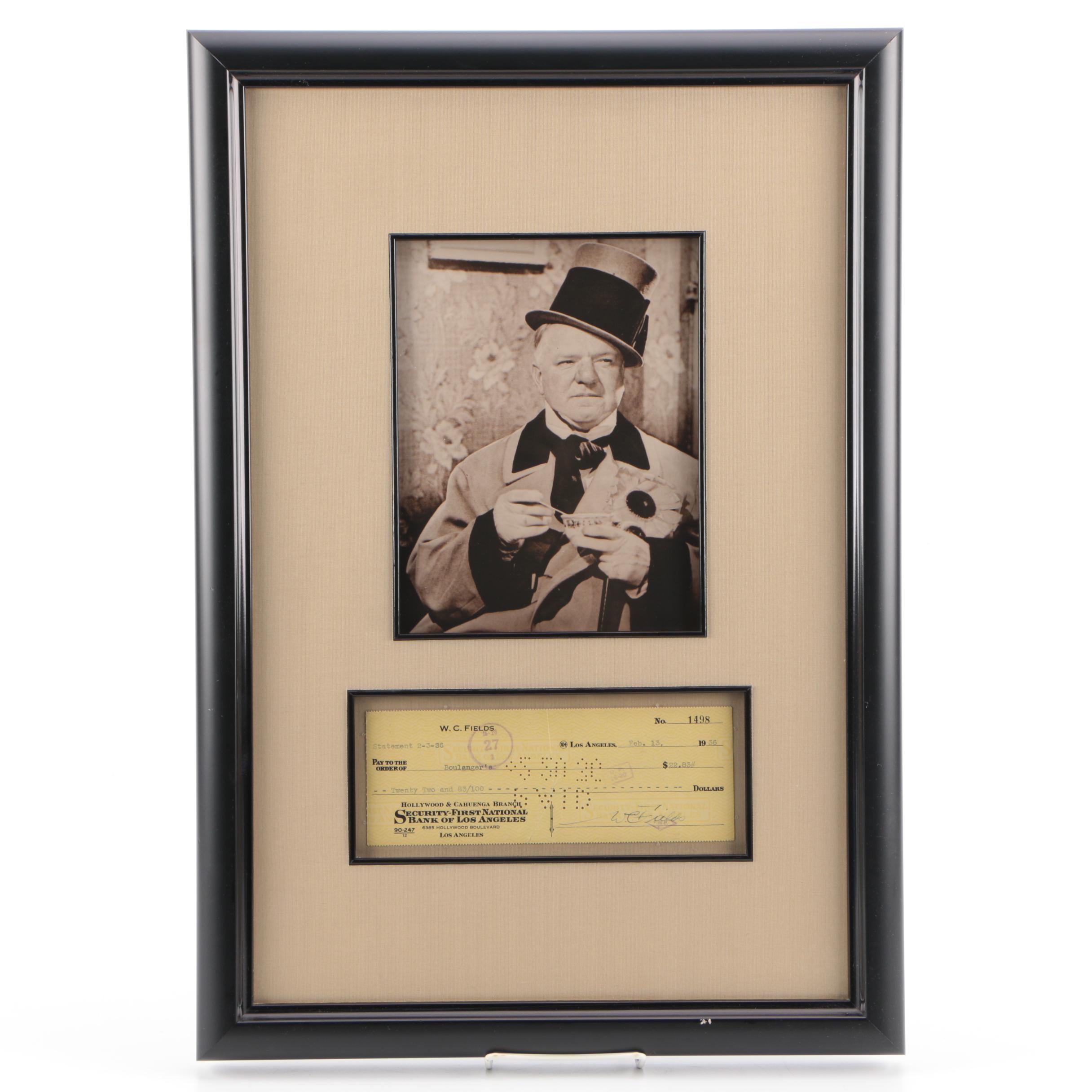 W.C. Fields Autographed Memorabilia