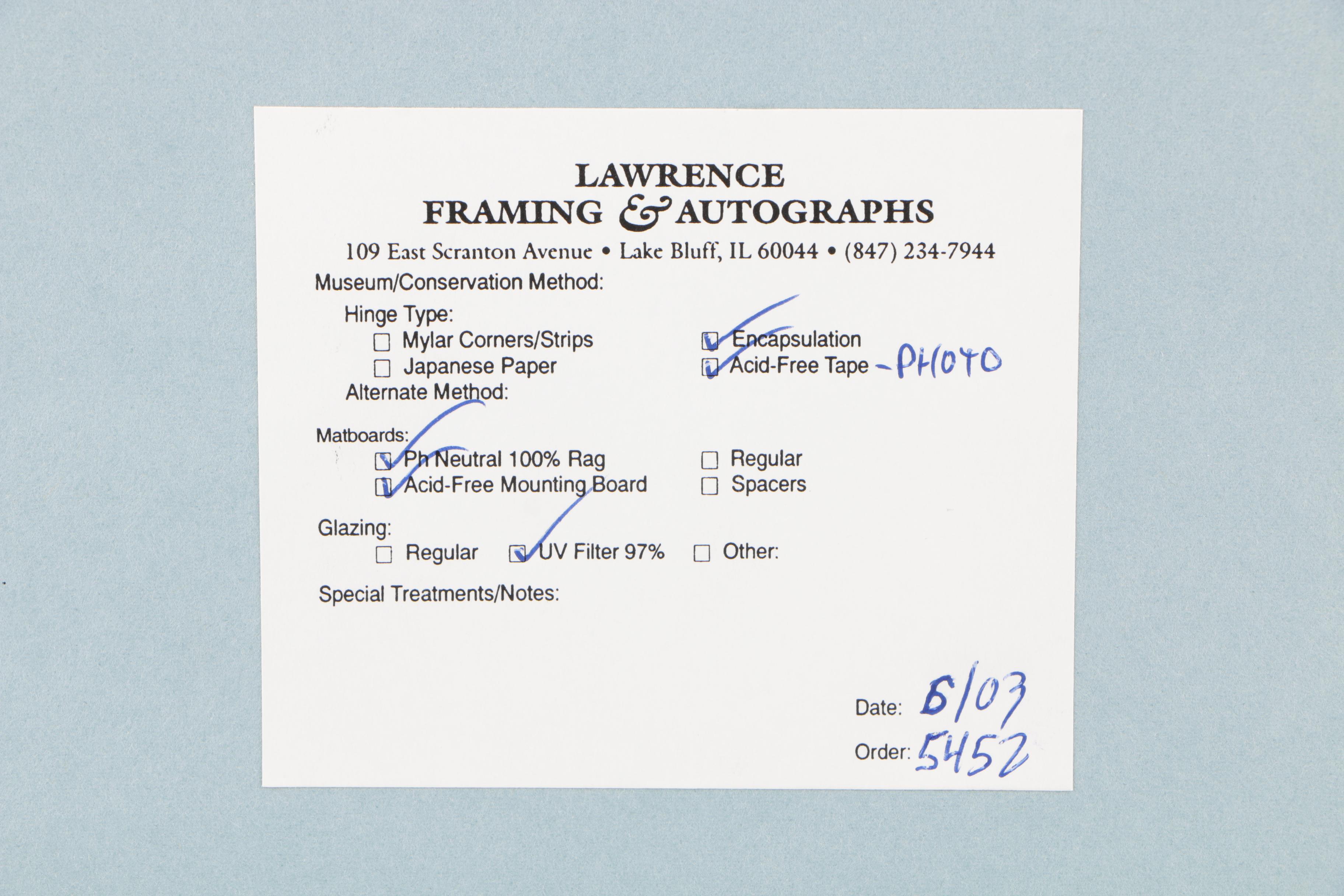 W.C. Fields Autographed Memorabilia