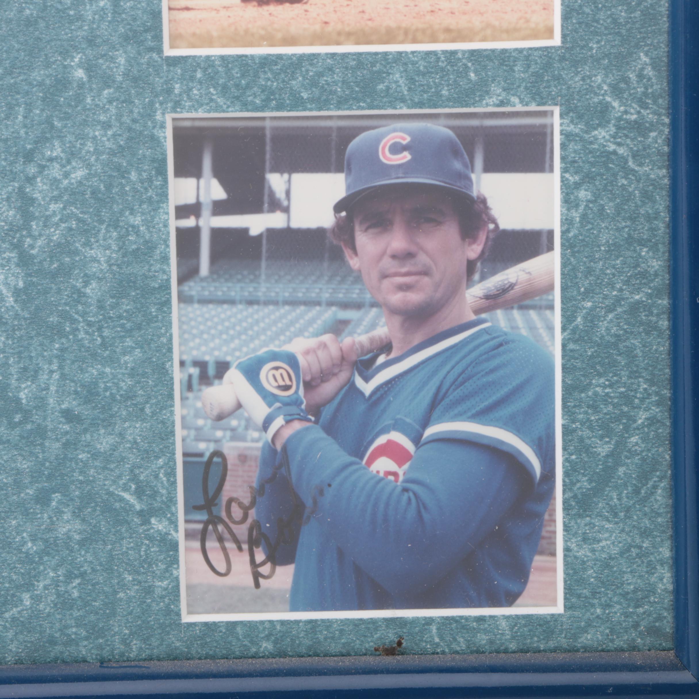 Framed Signed Photo Collage of Seven Chicago Cubs