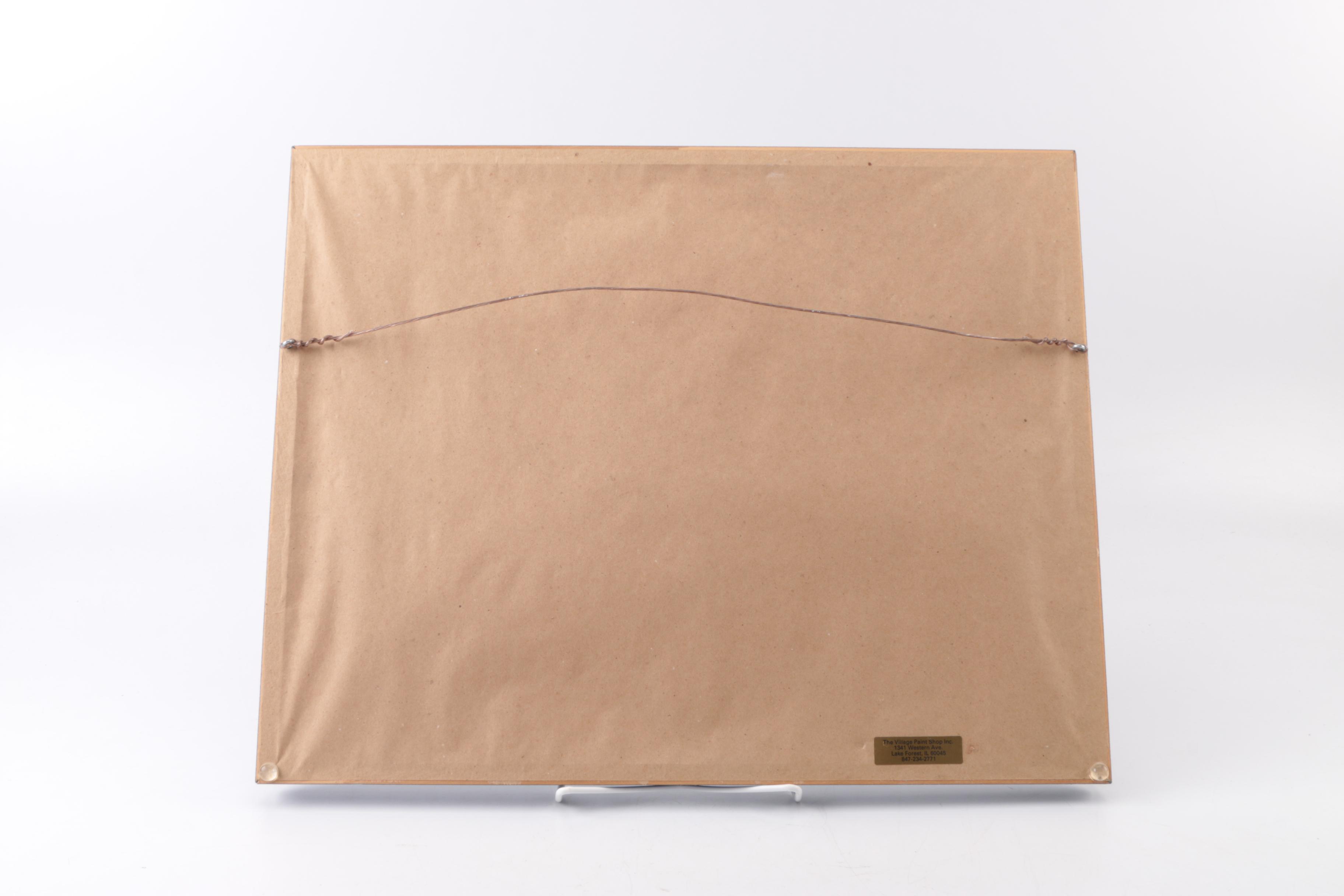 Framed Signed Photo Collage of Seven Chicago Cubs