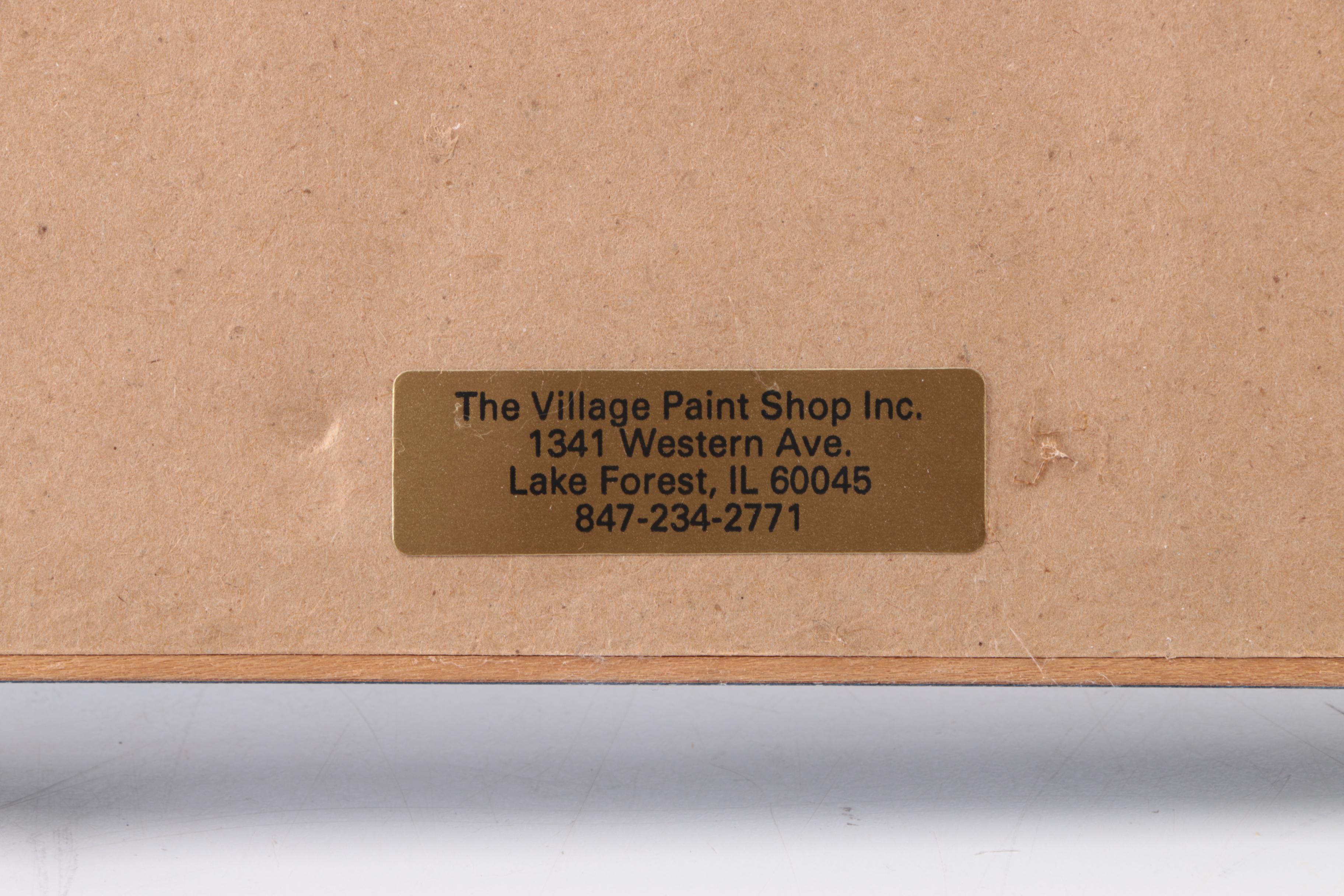 Framed Signed Photo Collage of Seven Chicago Cubs