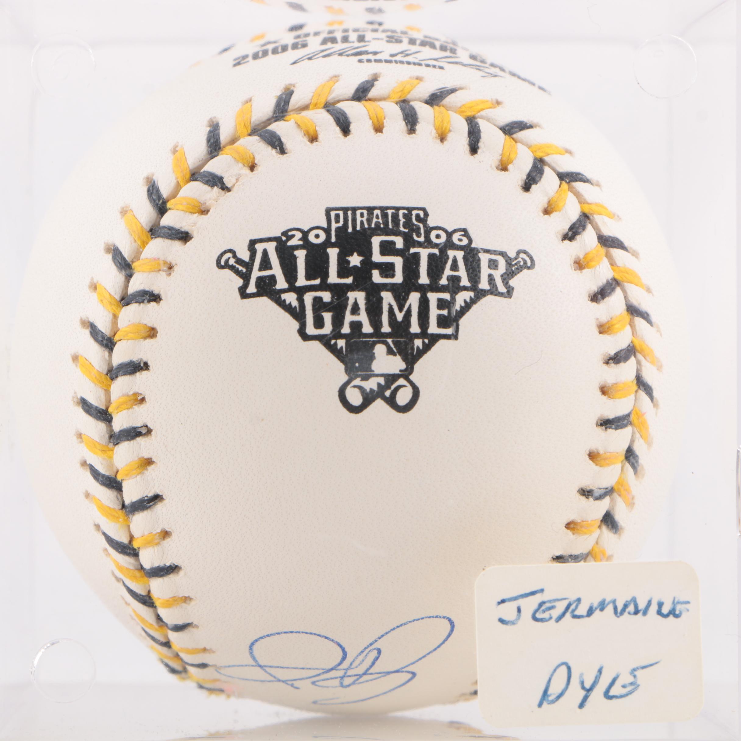 Jermaine Dye Signed Baseball