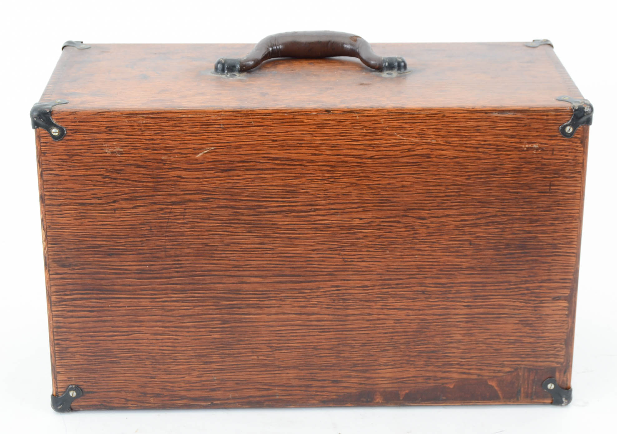 Vintage Craftsman Oak Machinist Tool Chest With Tools