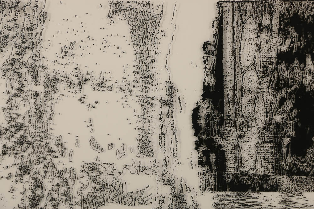 Don Werner Black and White Photograph on Translucent Ground "Mists"