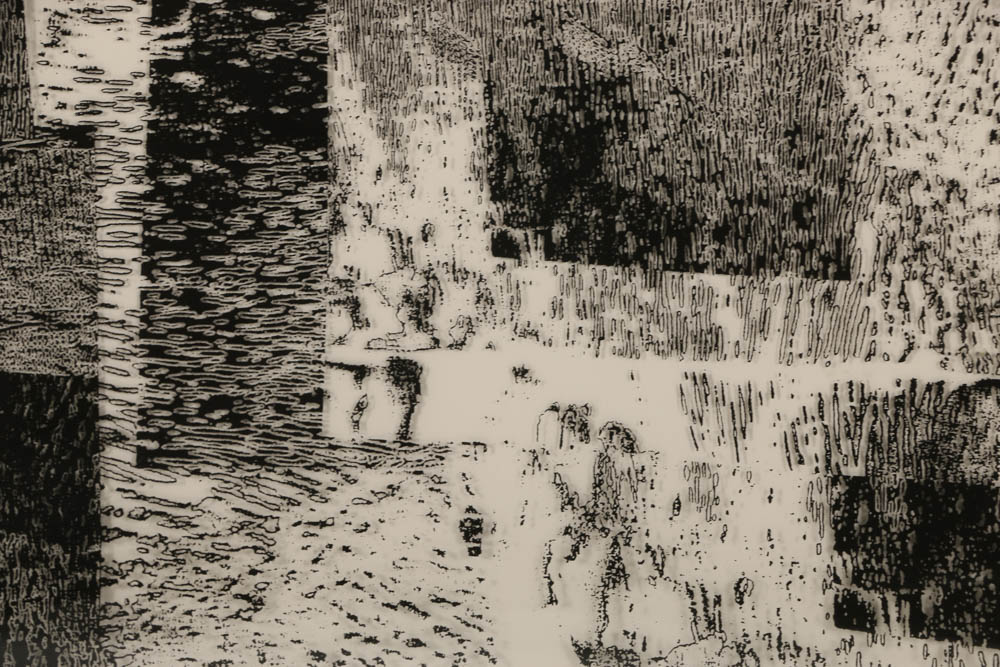 Don Werner Black and White Photograph on Translucent Ground "Mists"