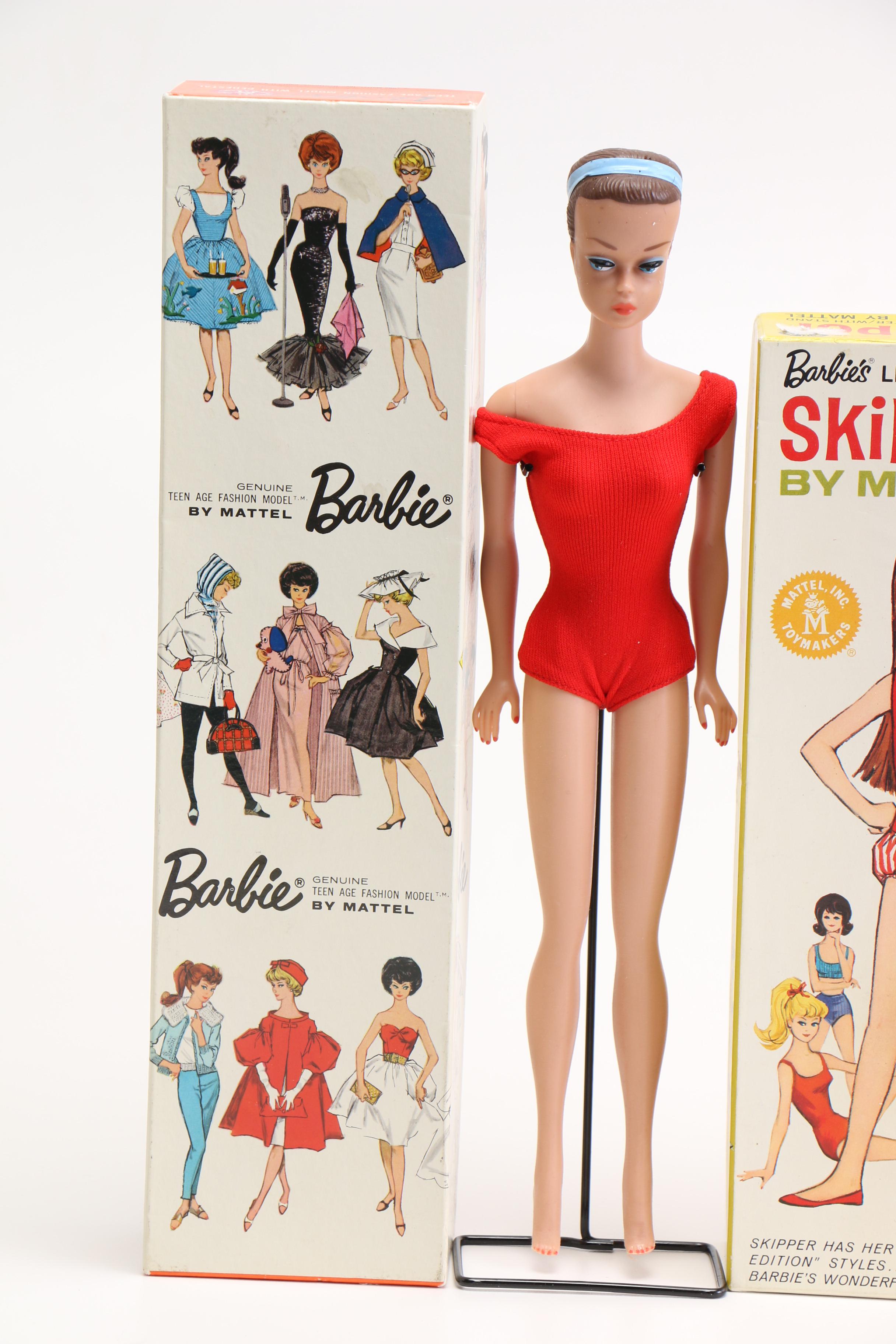 Vintage "Fashion Queen" Barbie, Skipper and Skooter Bend Legs