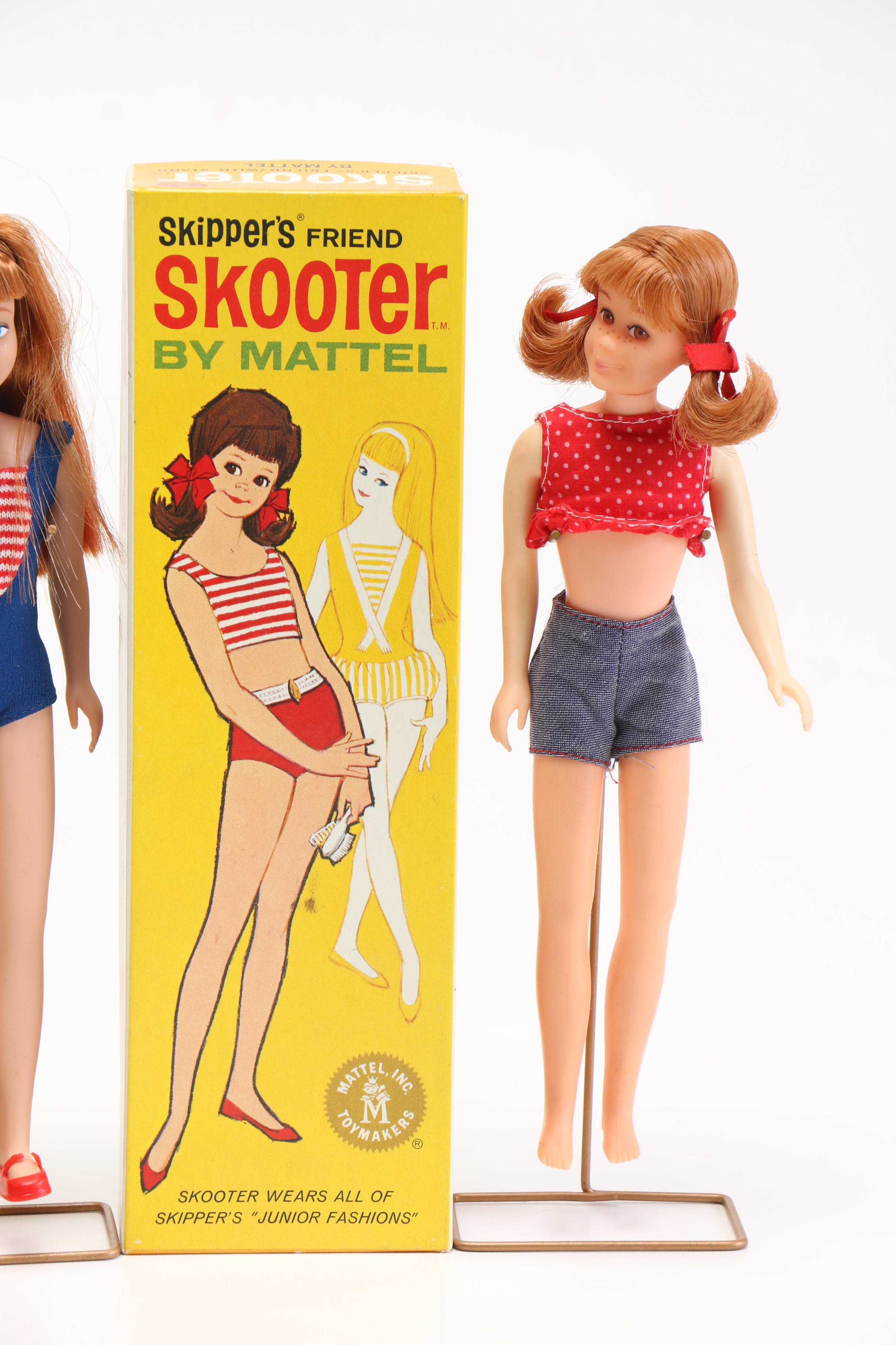 Vintage "Fashion Queen" Barbie, Skipper and Skooter Bend Legs