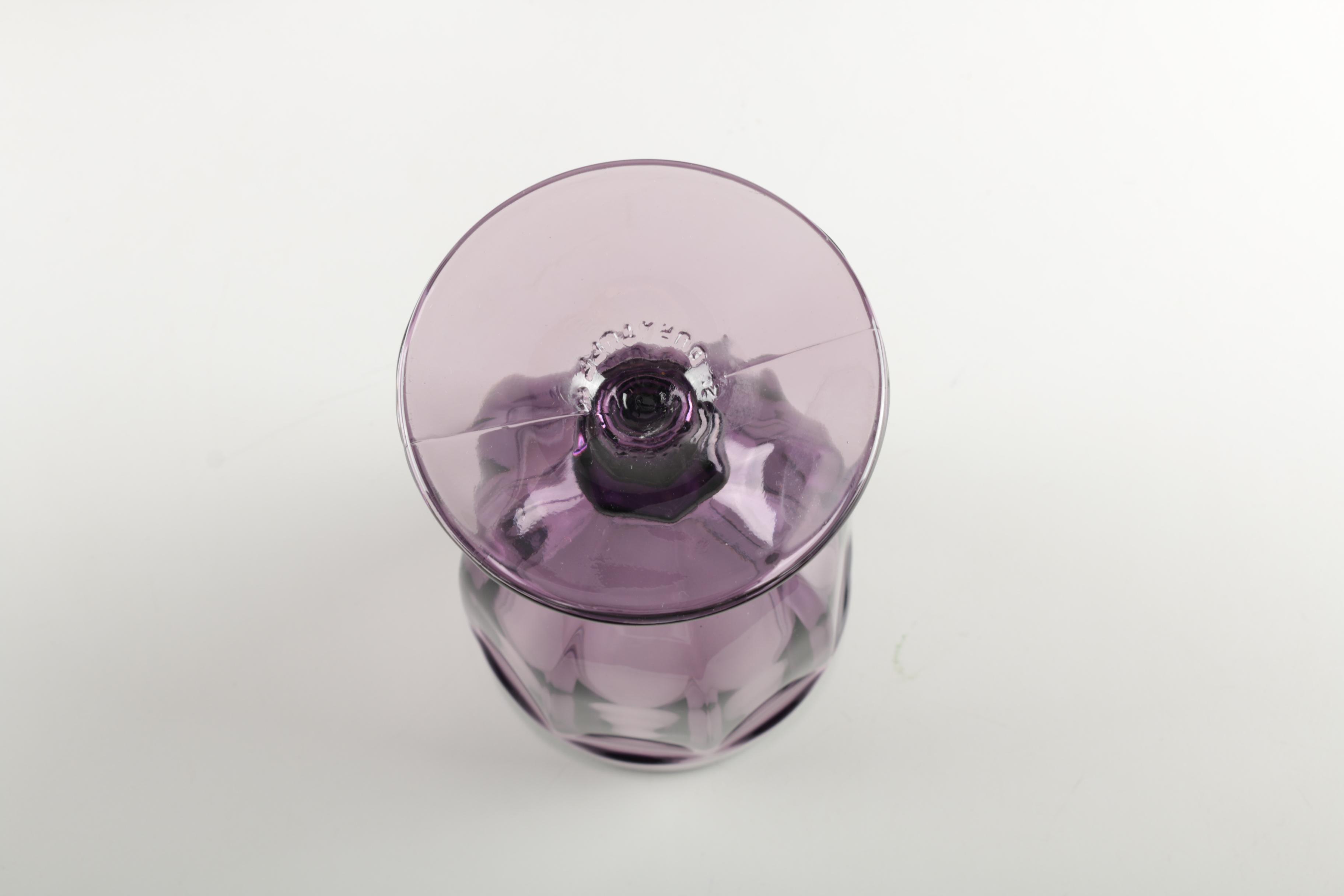 Purple Glass Goblets