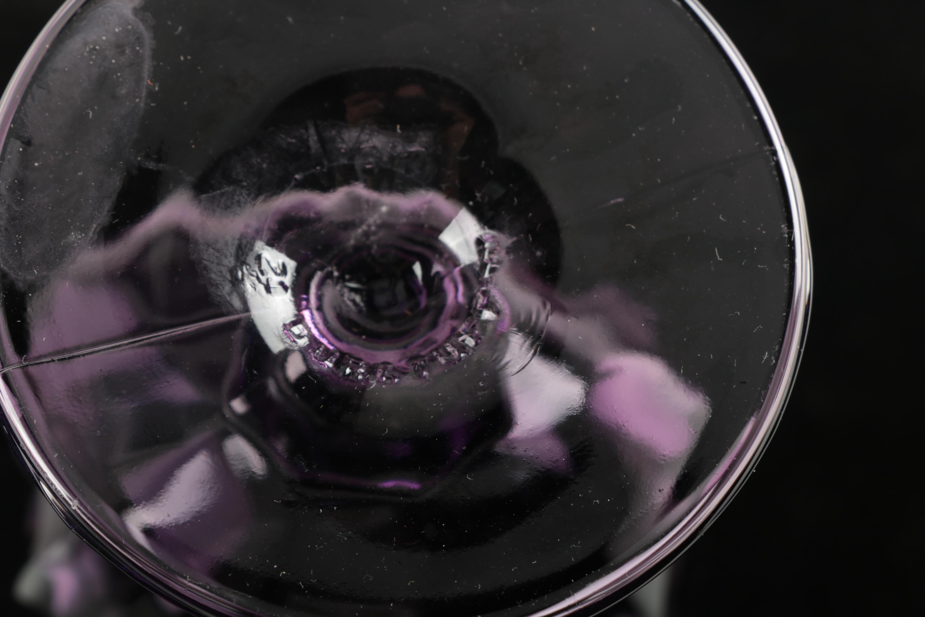 Purple Glass Goblets