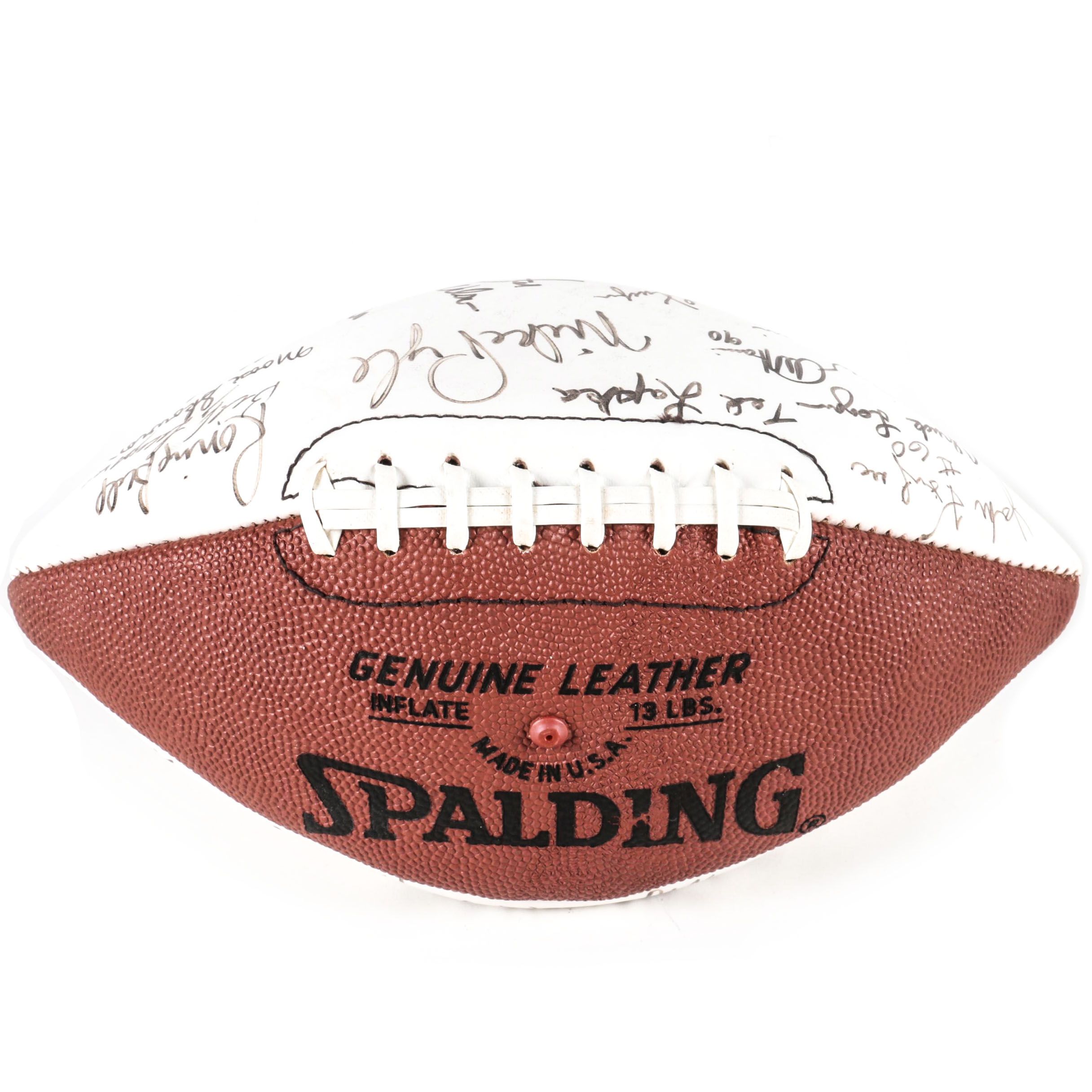 Signed Football by Former NFL and College Football Players