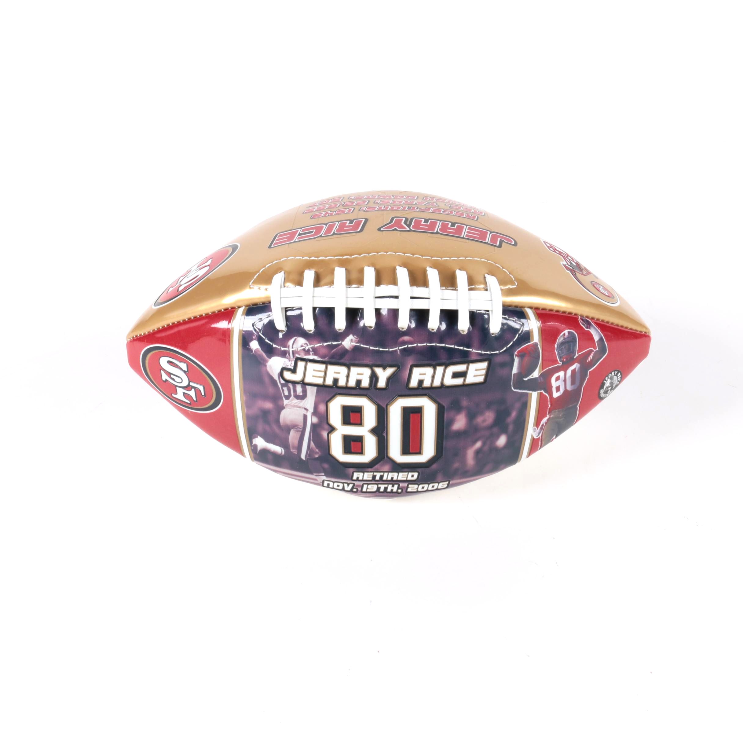 Jerry Rice Autographed San Francisco 49ers Football