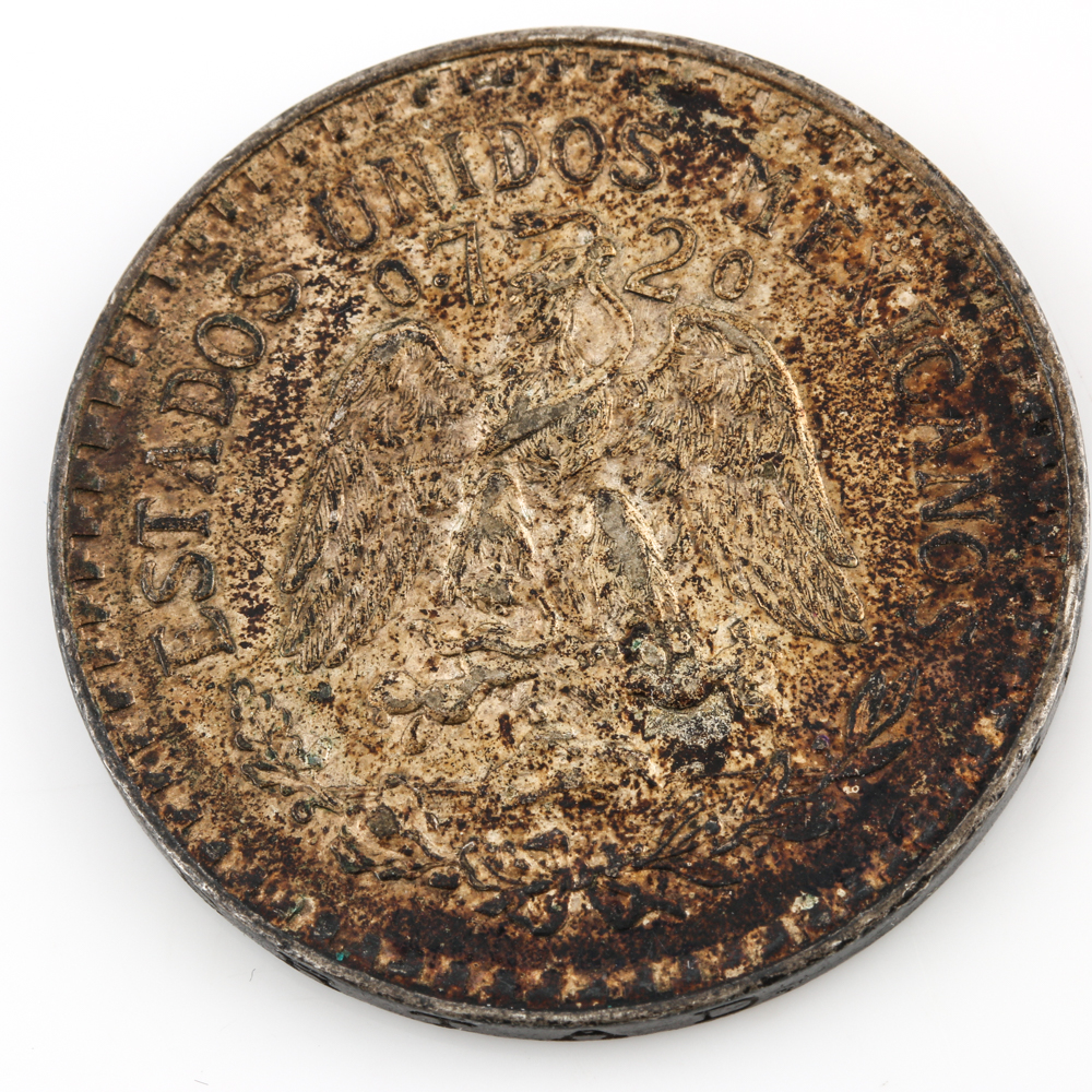 1926 Mexican Silver One Peso Coin