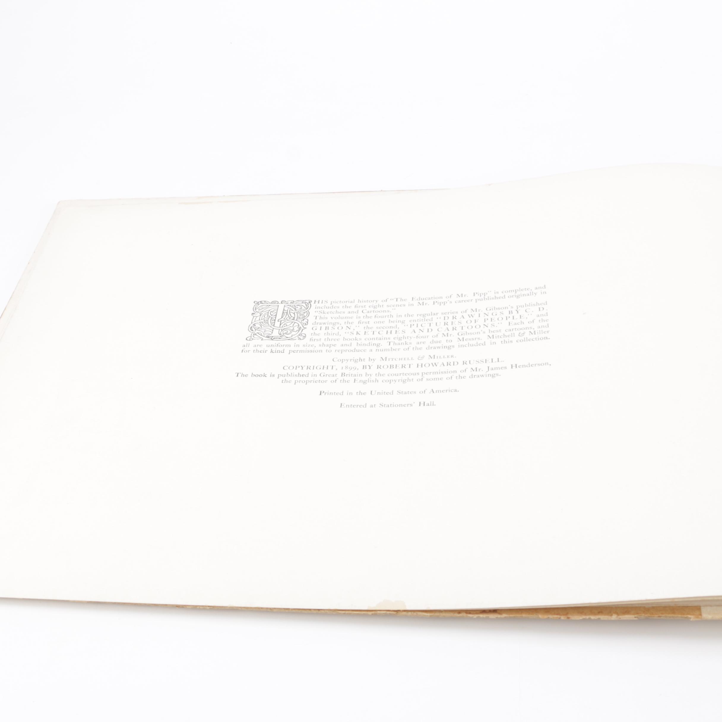 1899 "The Education of Mr. Pipp" by C.D. Gibson