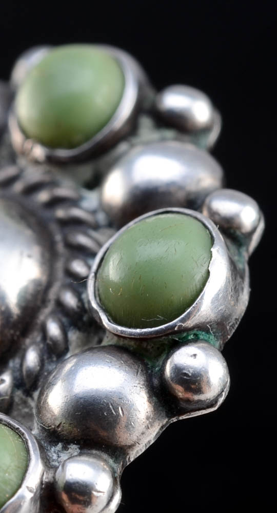 Vintage Mexican Sterling Silver Screw Back Earrings