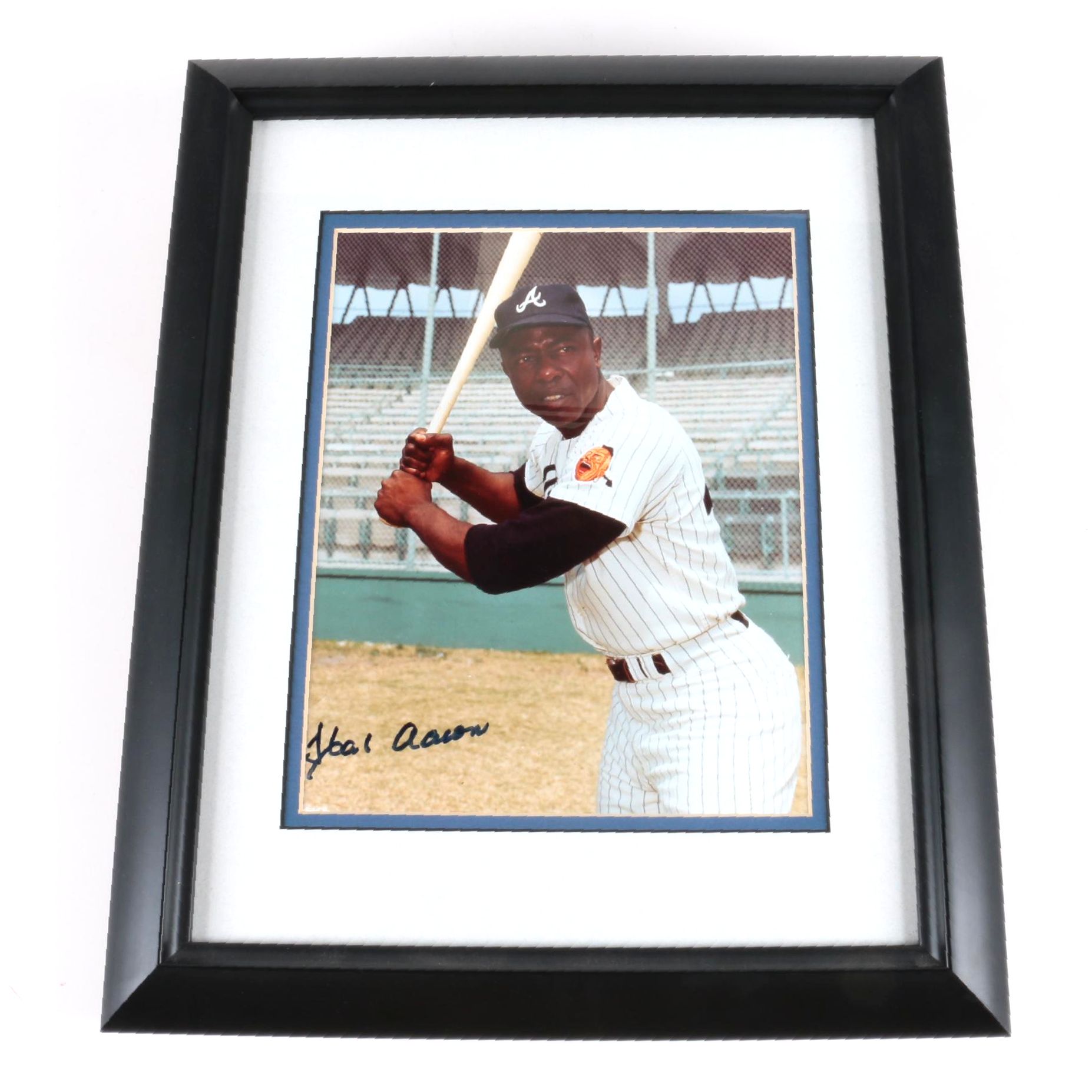Signed Hank Aaron Photograph