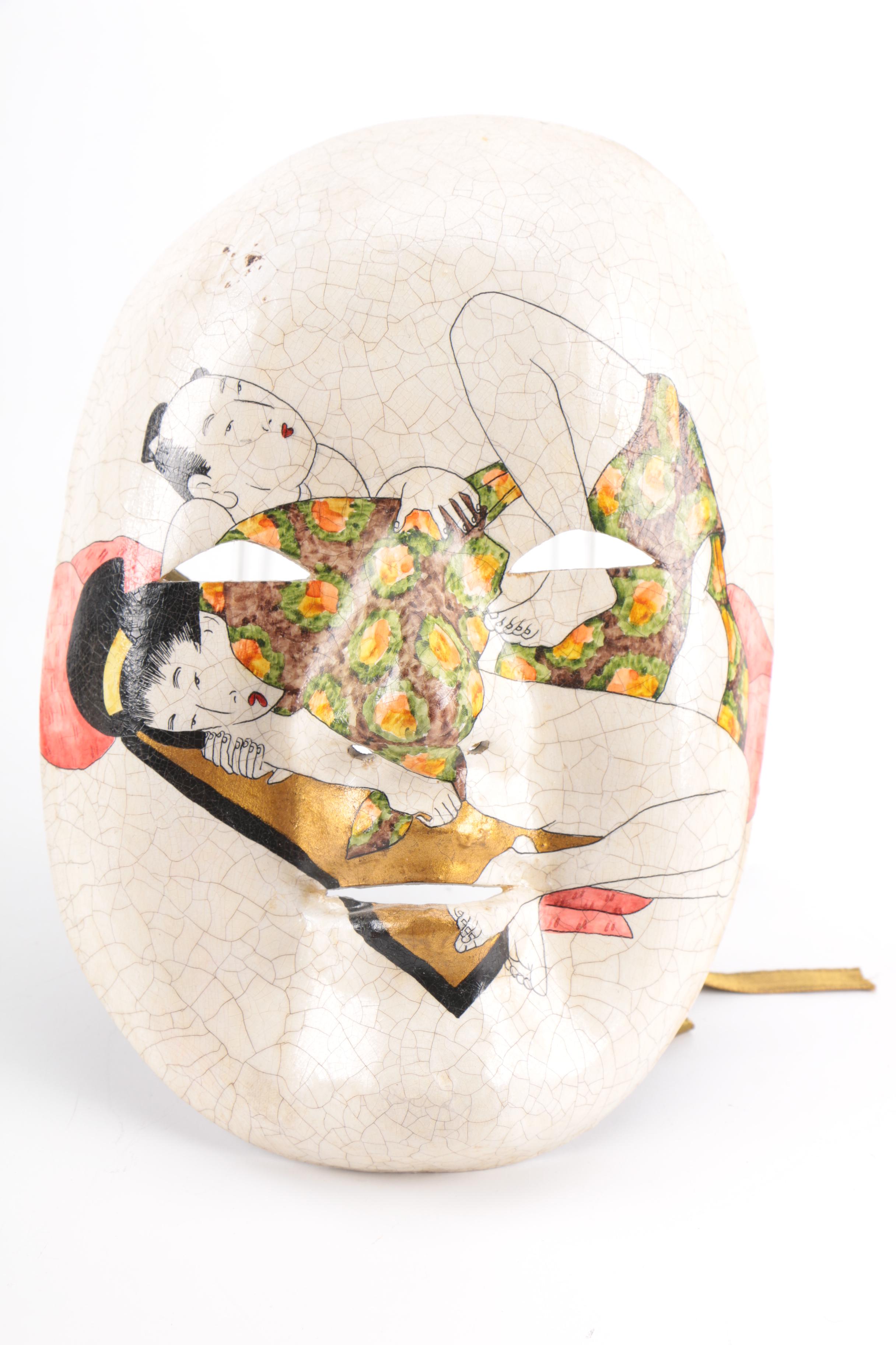 Assortment of Handmade International Masks Including Agostino Dessi