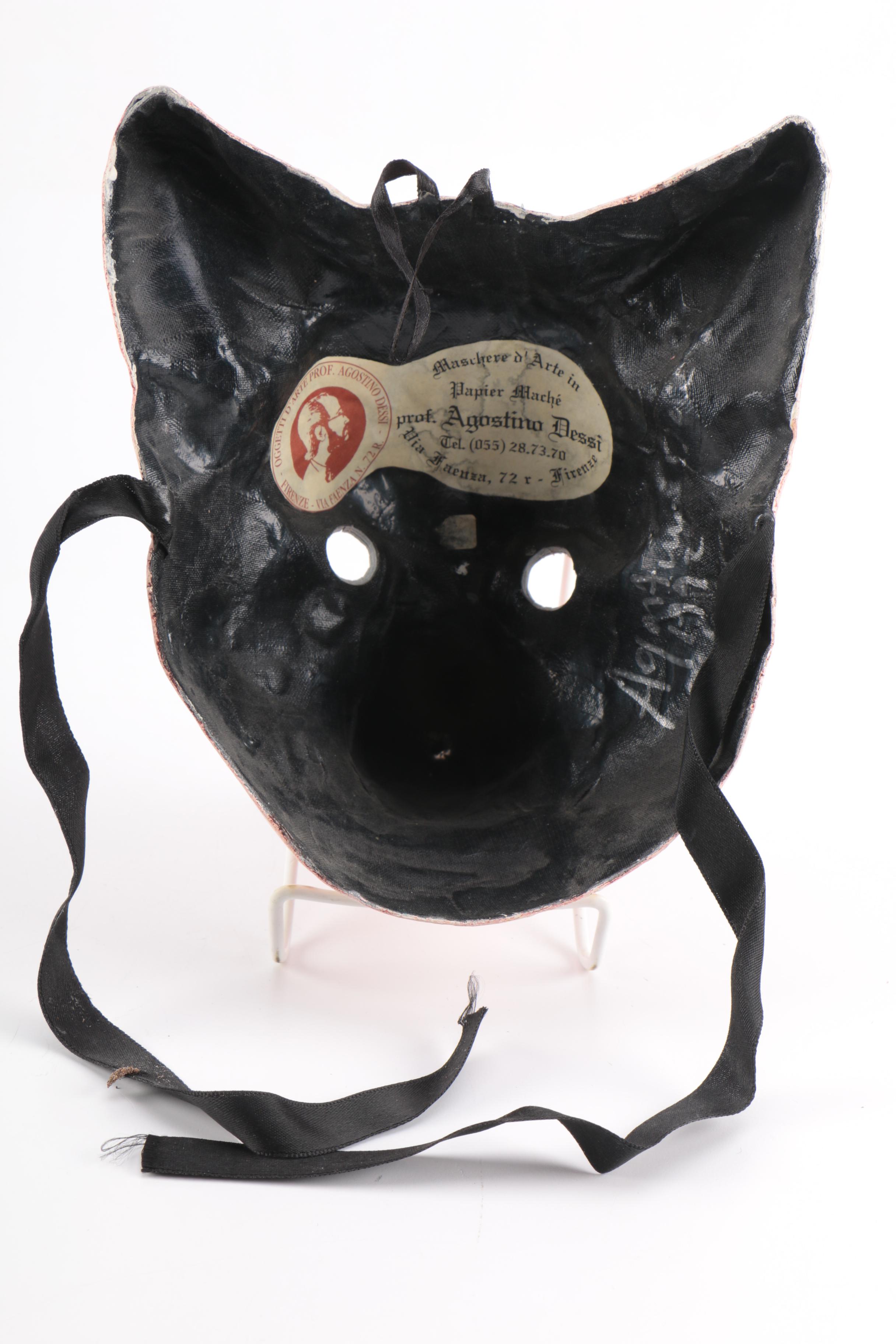 Assortment of Handmade International Masks Including Agostino Dessi