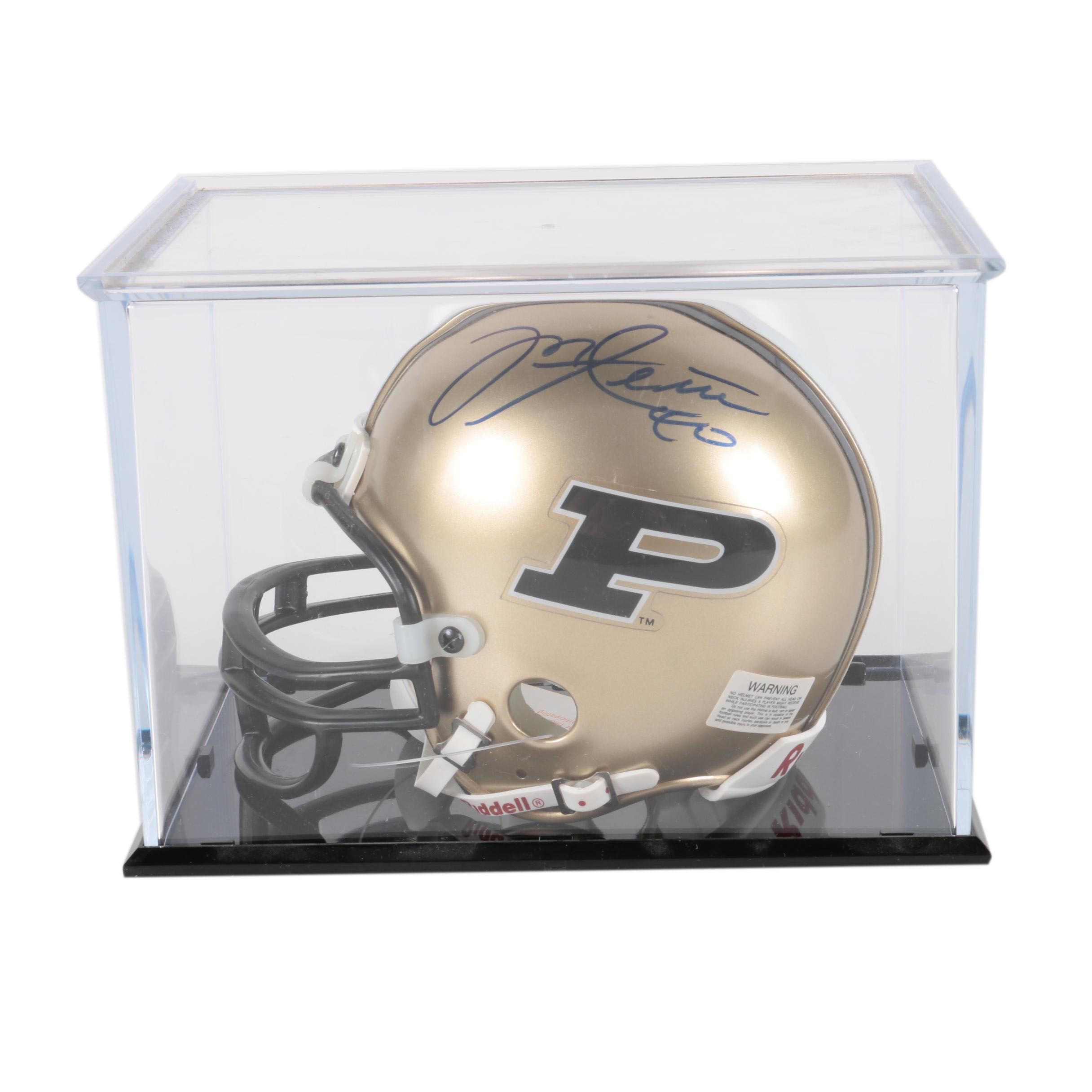 Mike Alstott #40 Autographed Miniature Purdue Football Helmet