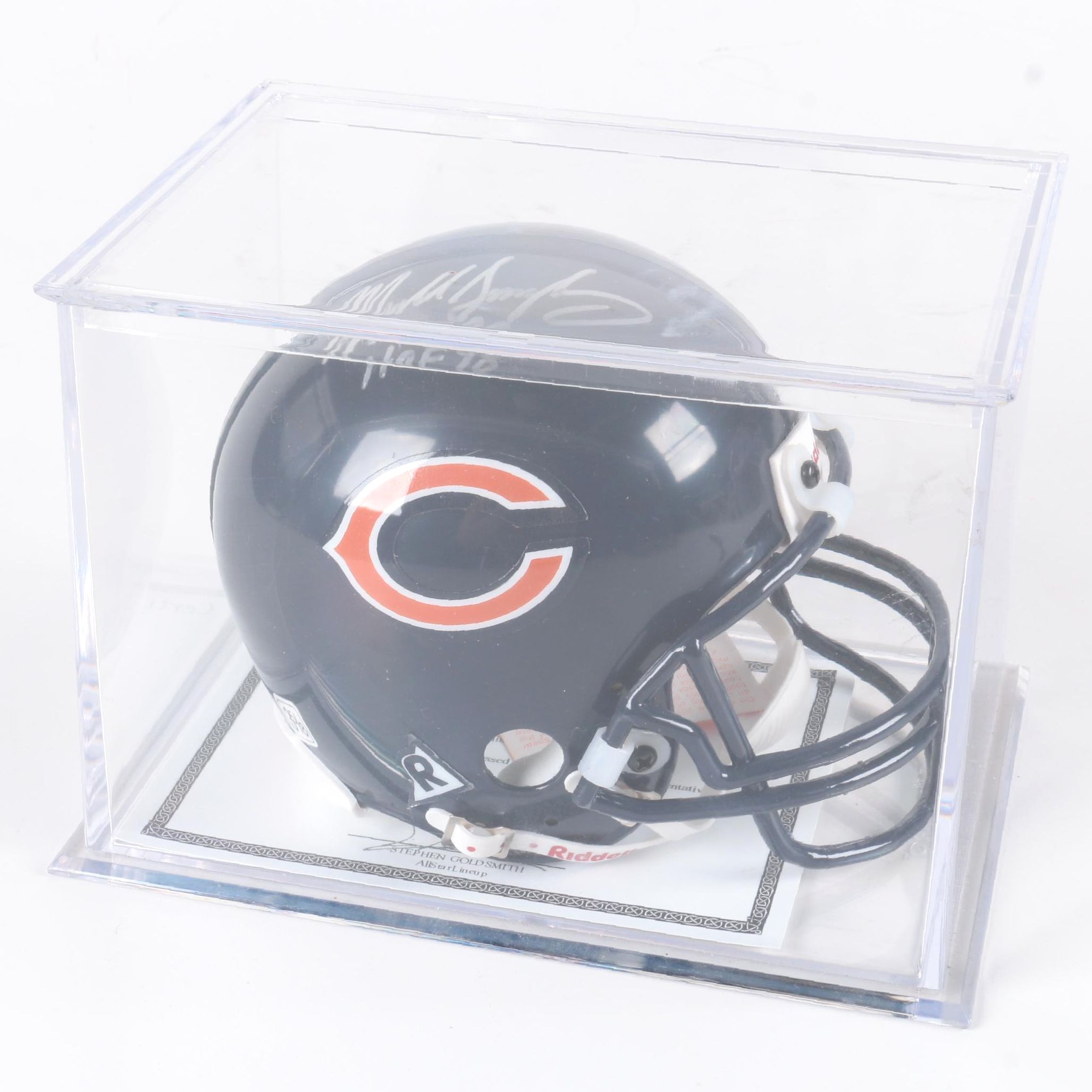 Mike Singletary Signed Football Helmet